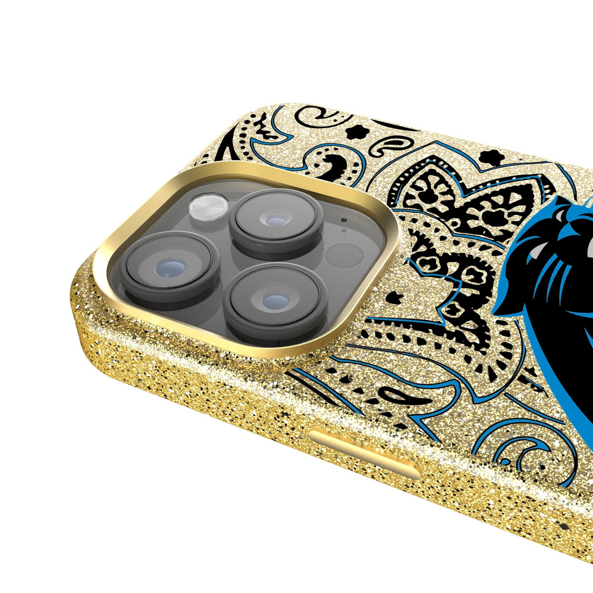 Carolina Panthers Paisley Bling Phone Case 4