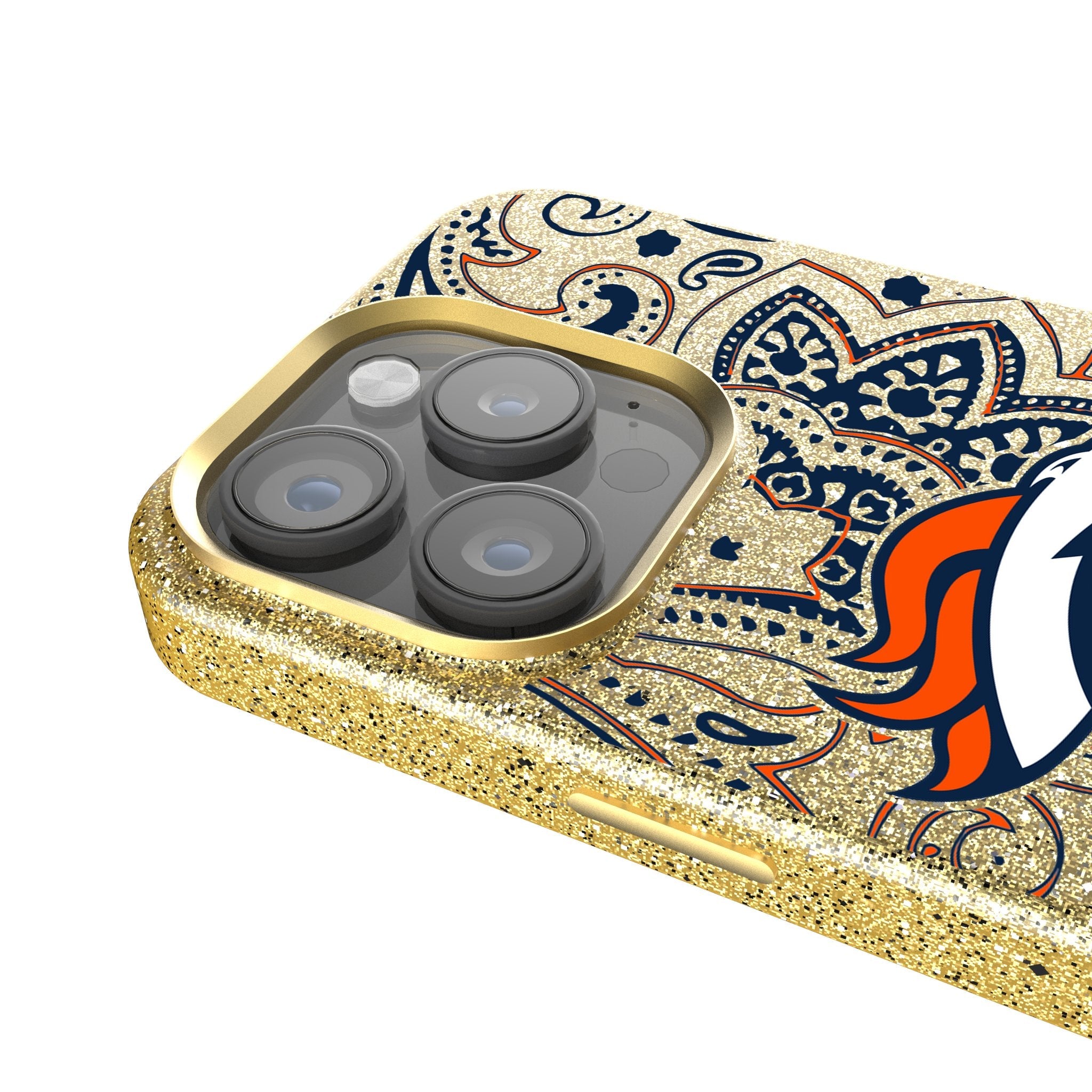 Denver Broncos Paisley Bling Phone Case 4