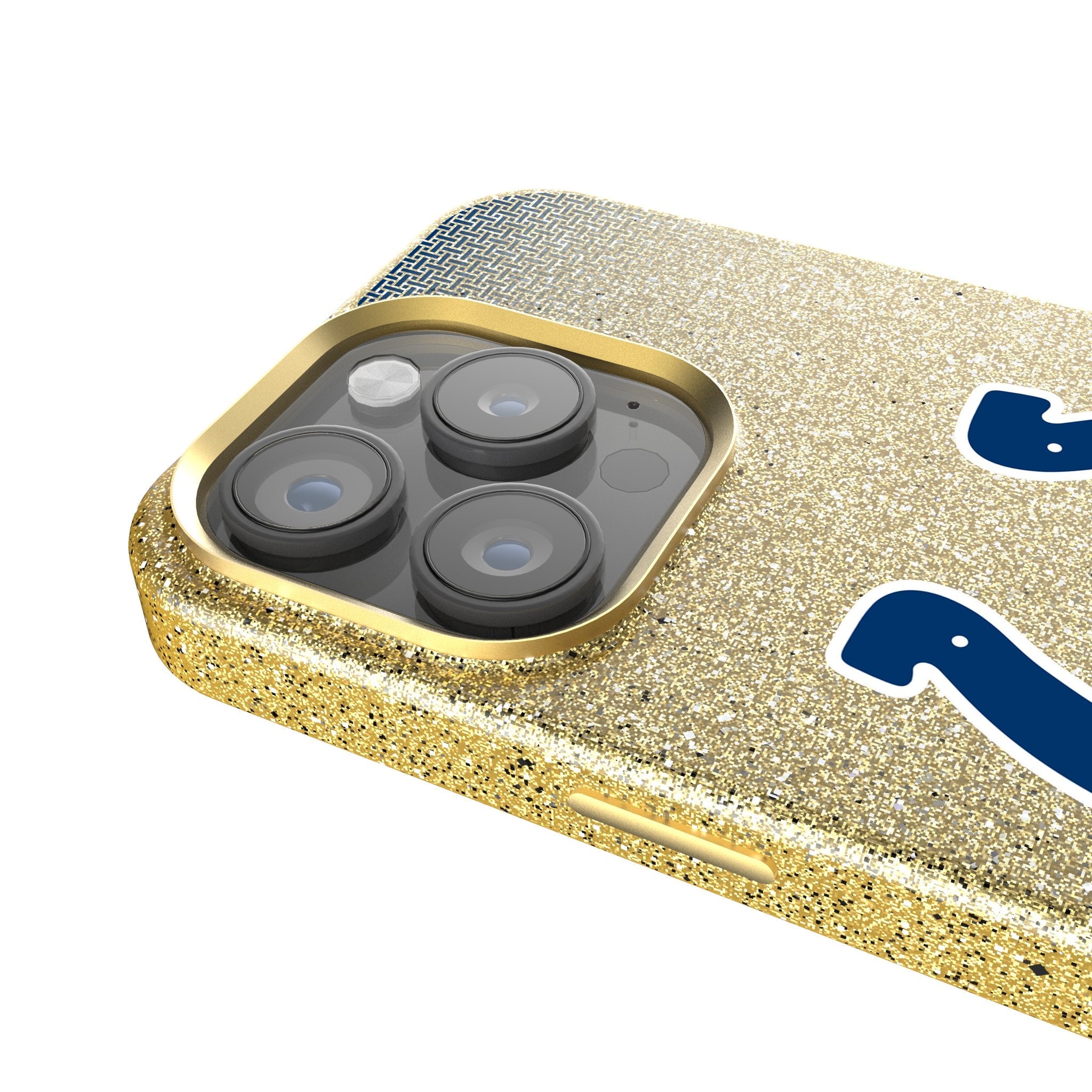Indianapolis Colts Linen Bling Phone Case for Apple iPhone 4