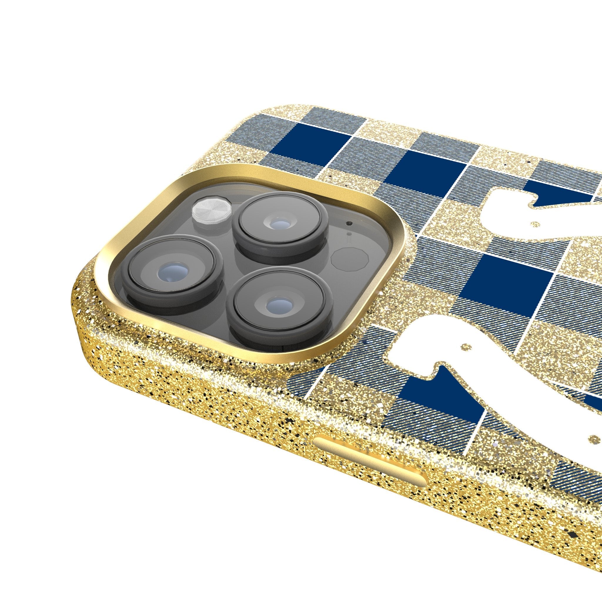 Indianapolis Colts Plaid Bling Phone Case 4