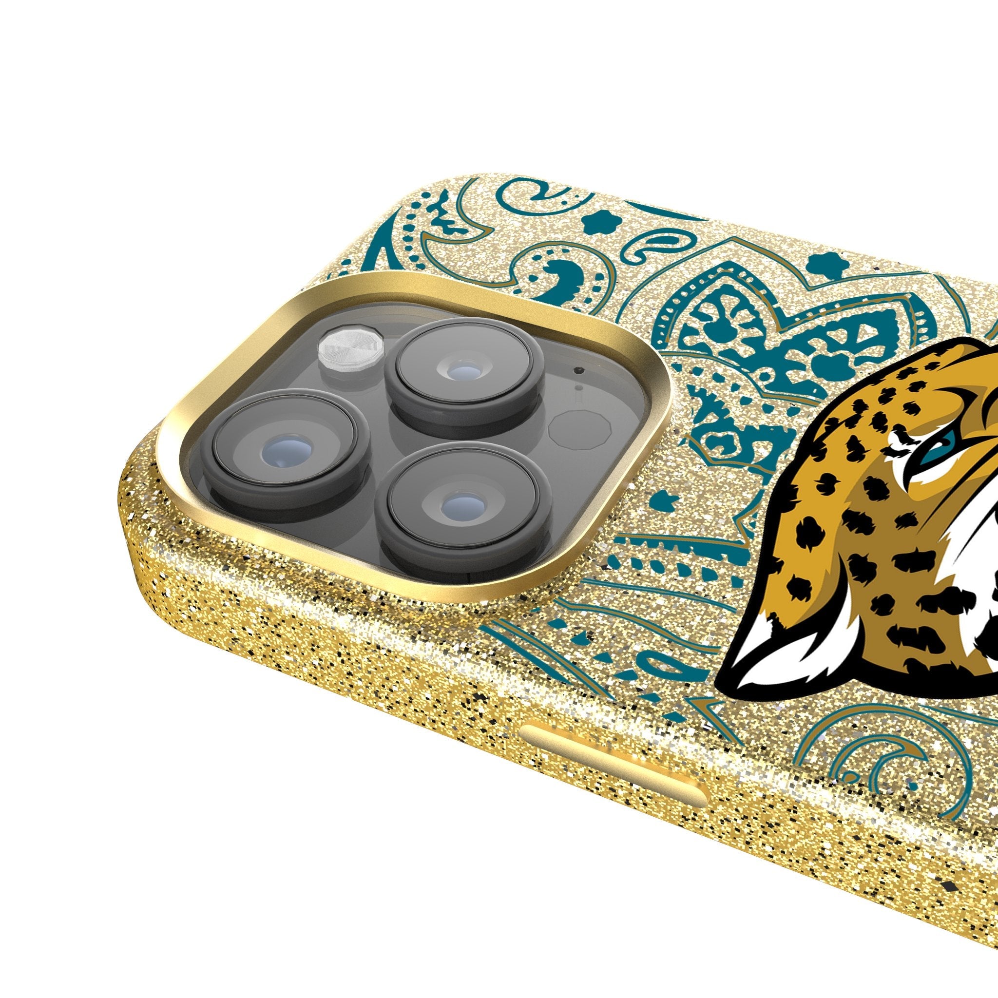 Jacksonville Jaguars Paisley Bling Phone Case 4