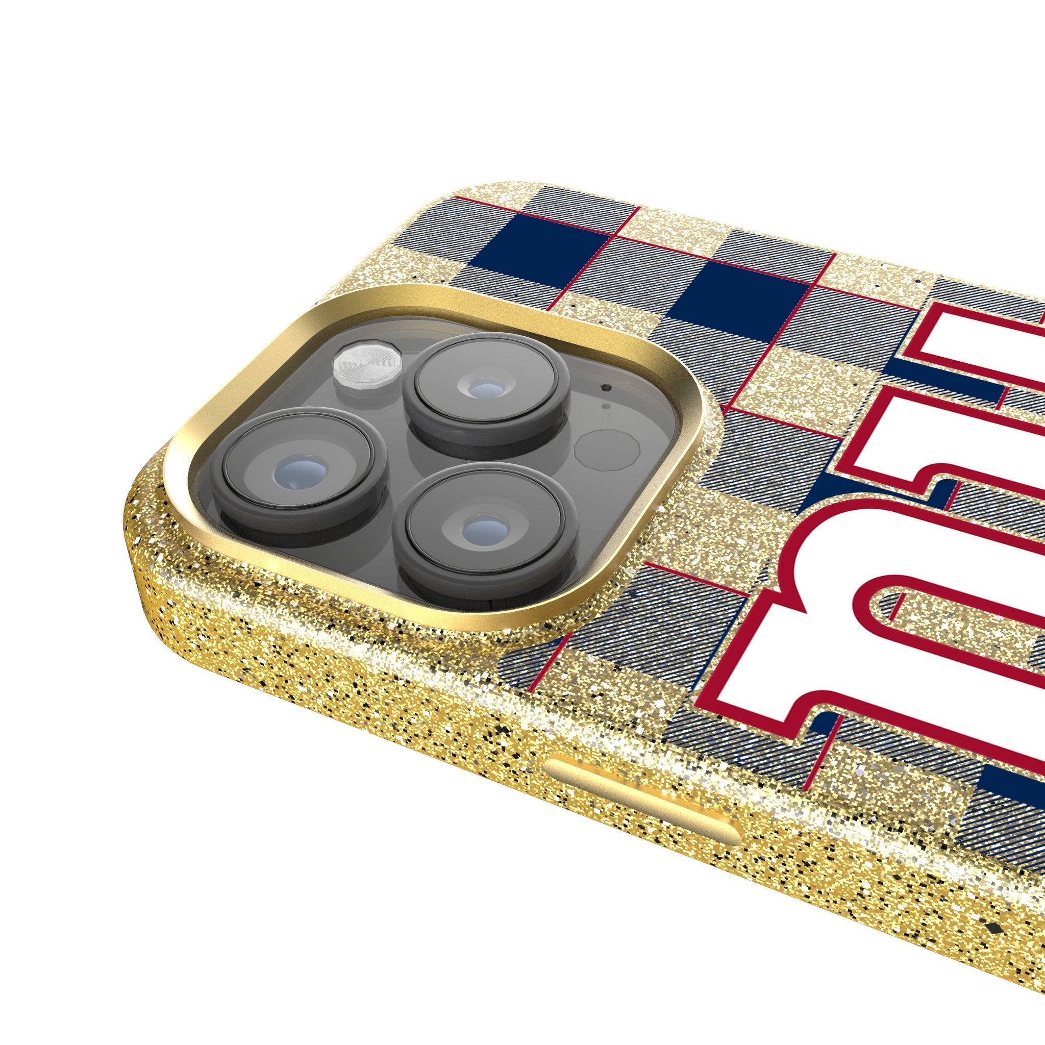 New York Giants Plaid Bling Phone Case 4