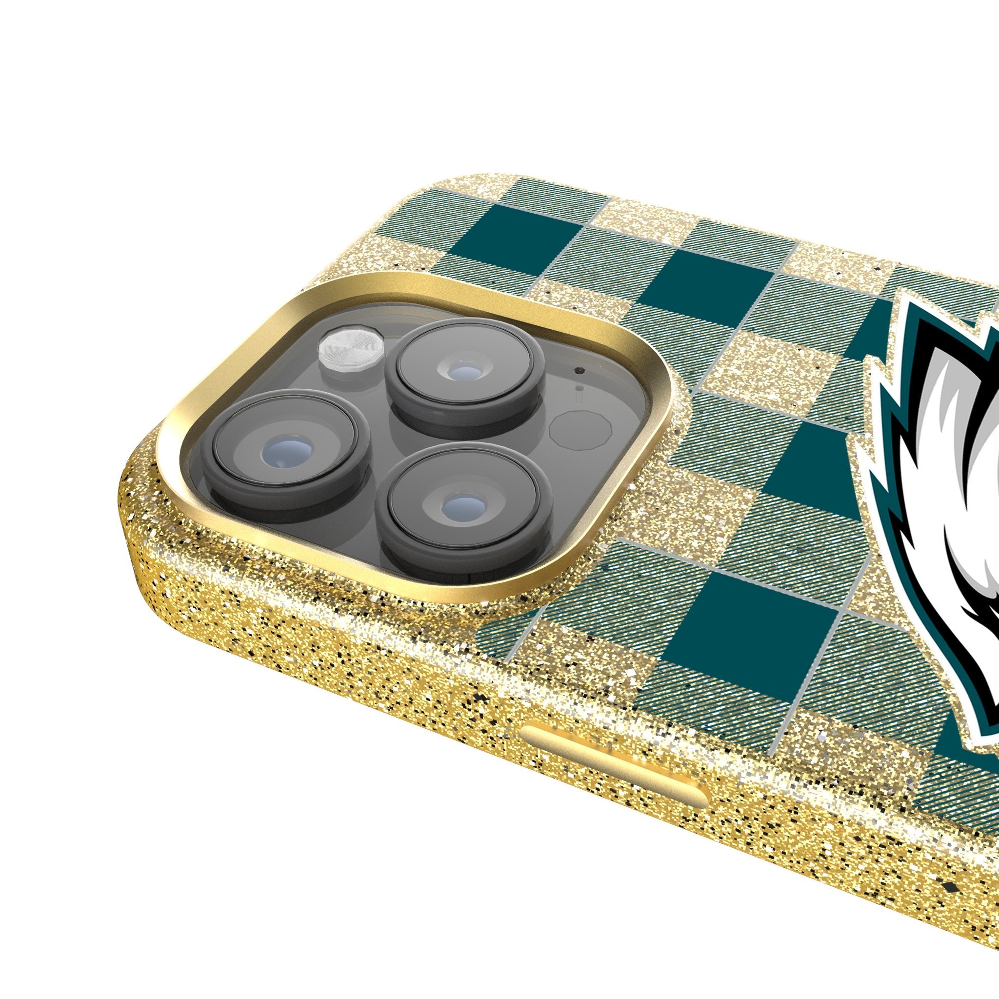 Philadelphia Eagles Plaid Bling Phone Case 4