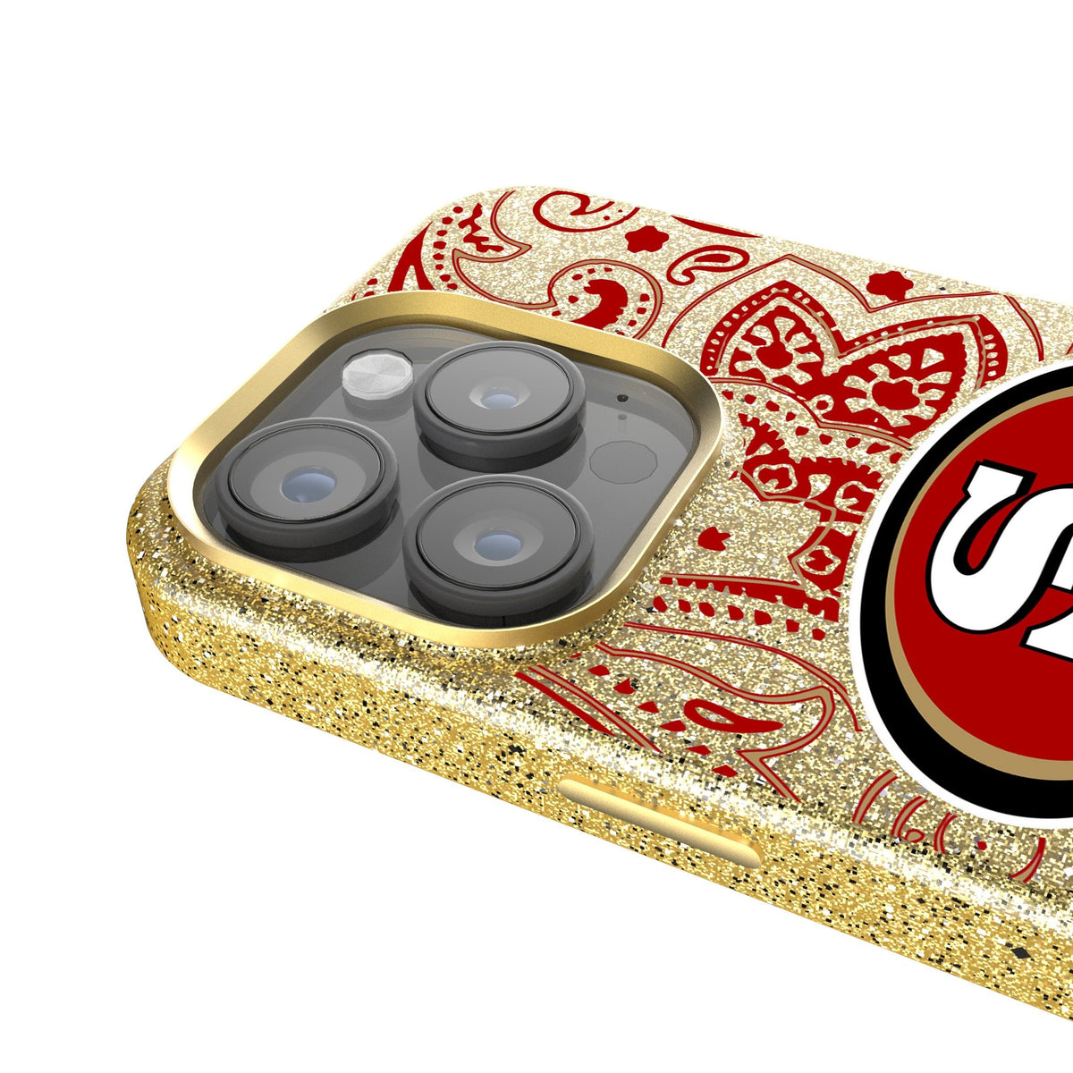 San Francisco 49ers Paisley Bling Phone Case 4