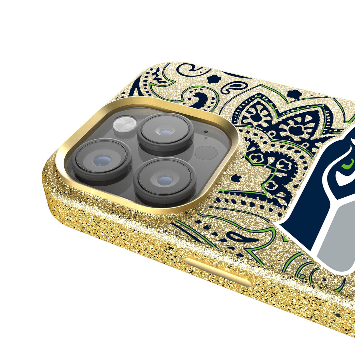 Seattle Seahawks Paisley Bling Phone Case 4