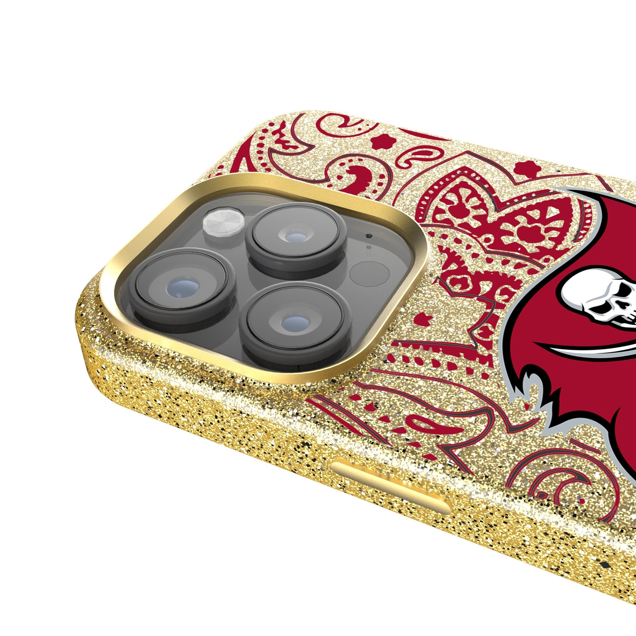 Tampa Bay Buccaneers Paisley Bling Phone Case 4