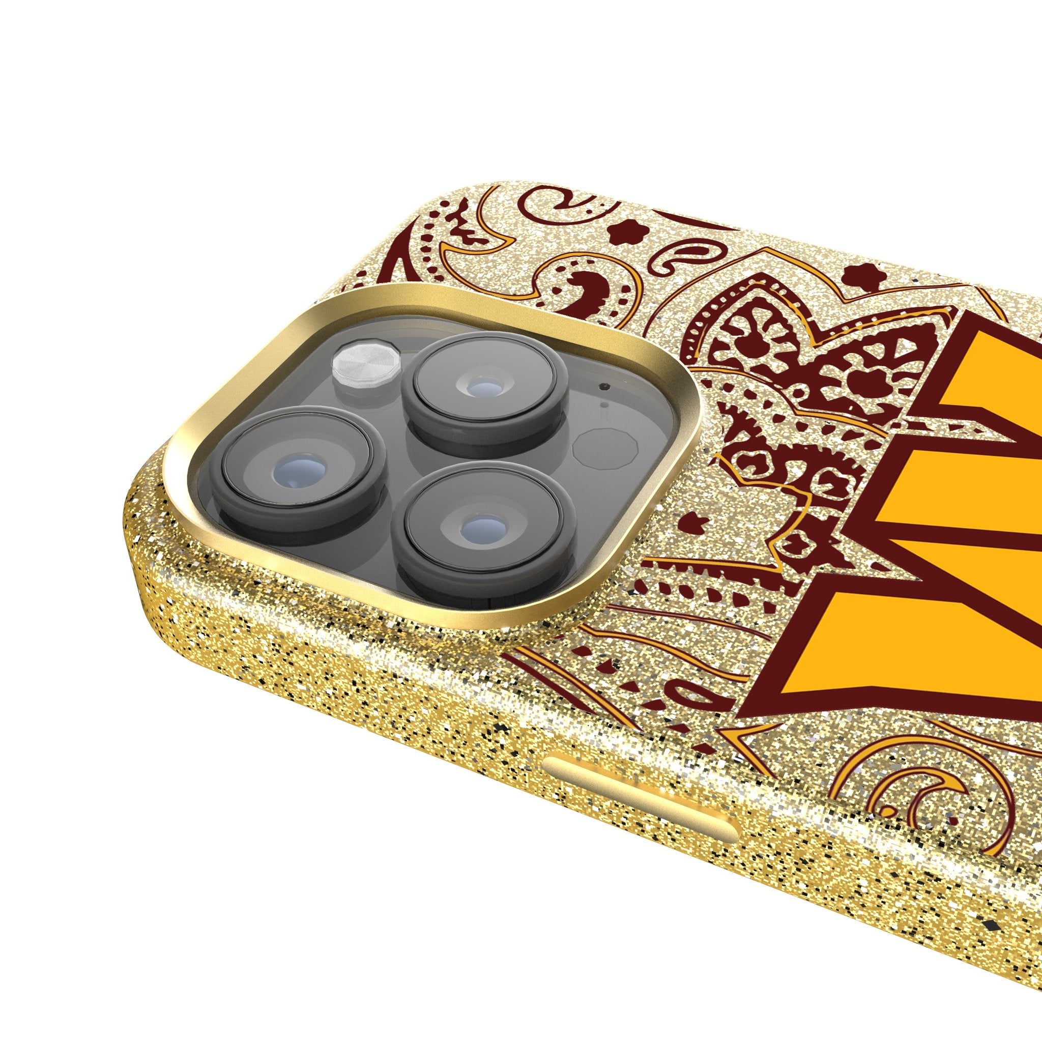 Washington Commanders Paisley Bling Phone Case 4
