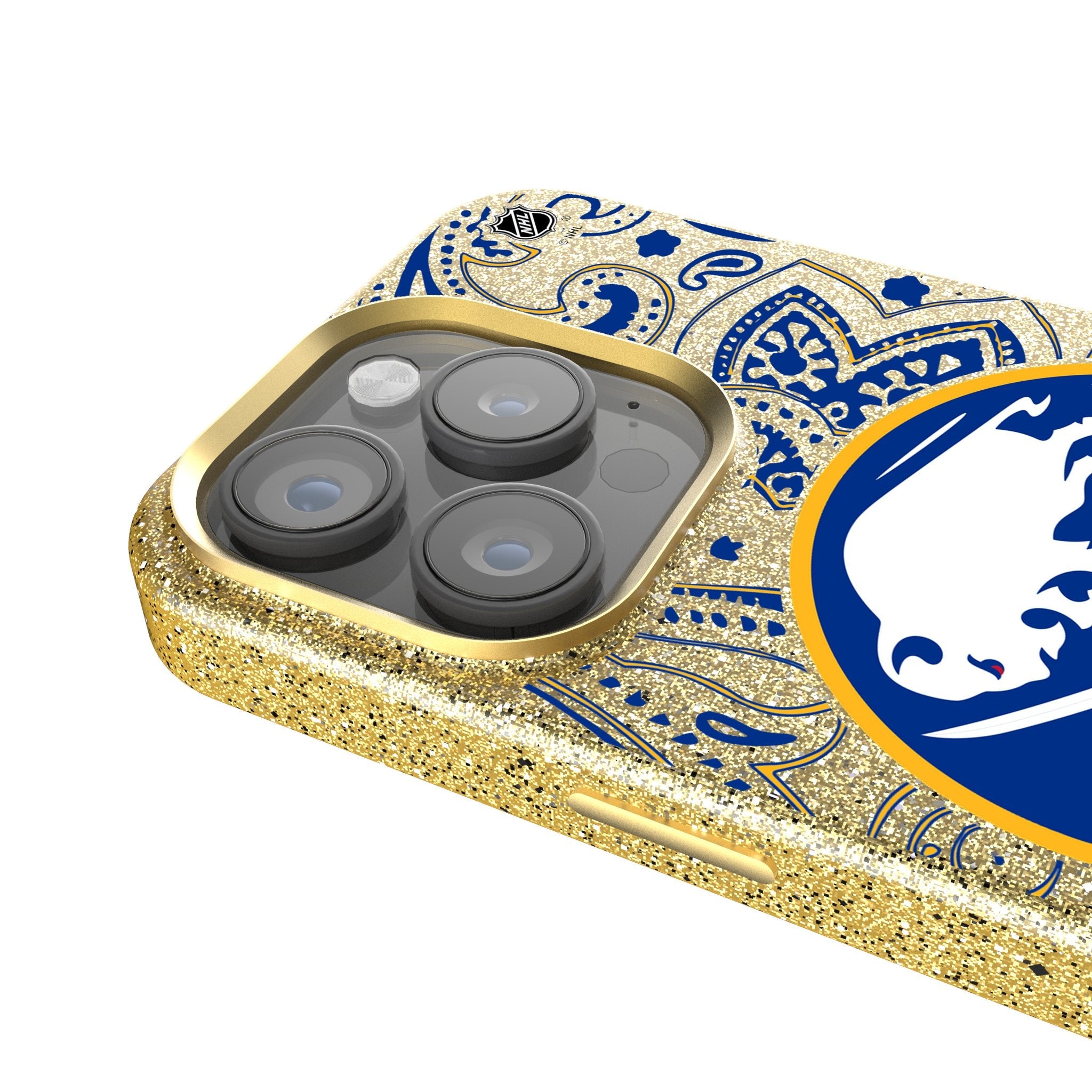 Buffalo Sabres Paisley Bling Phone Case 4