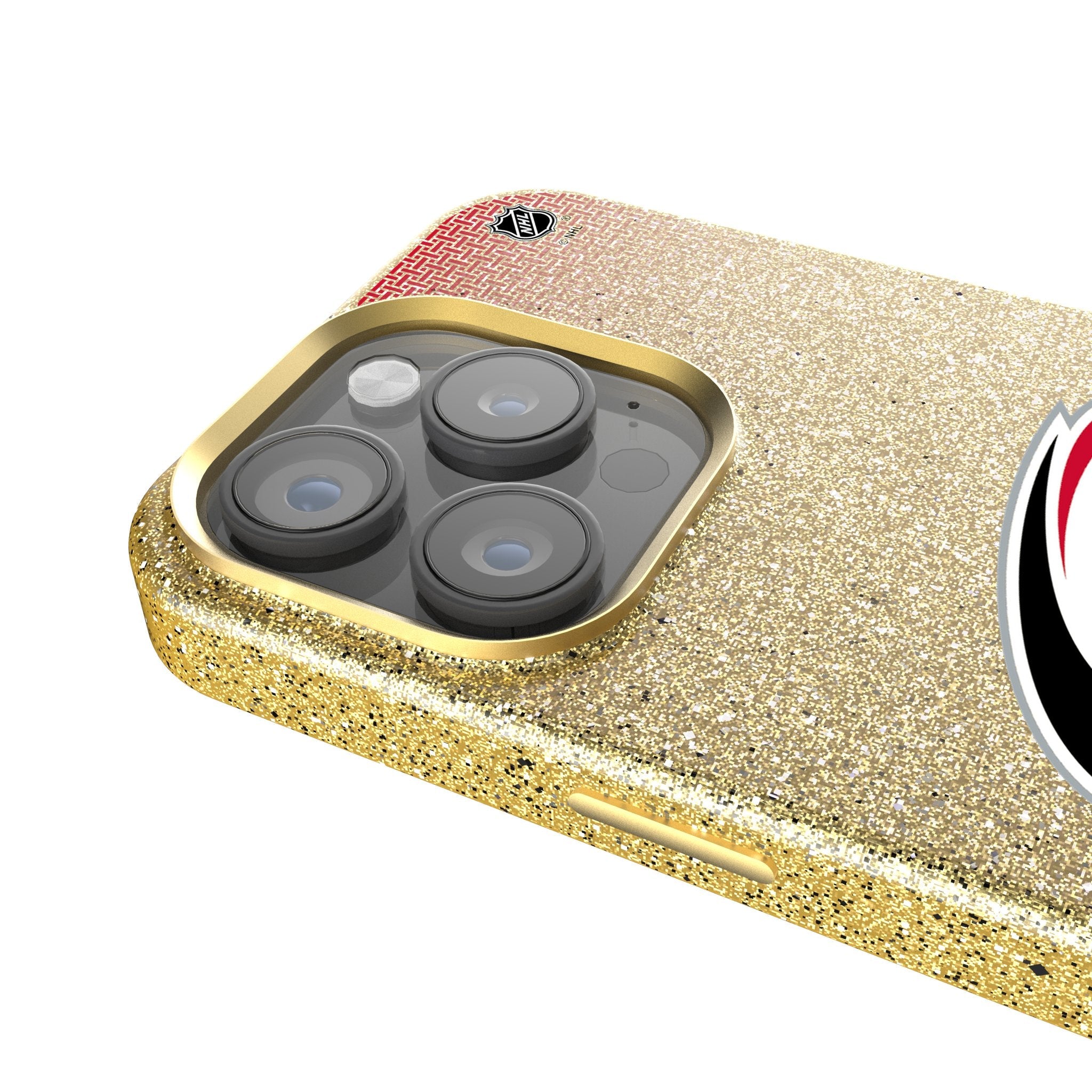 Carolina Hurricanes Linen Bling Phone Case for Apple iPhone 4