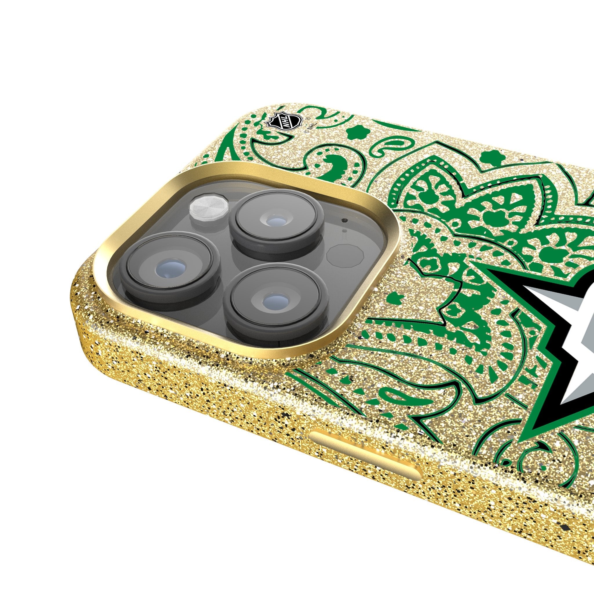 Dallas Stars Paisley Bling Phone Case 4