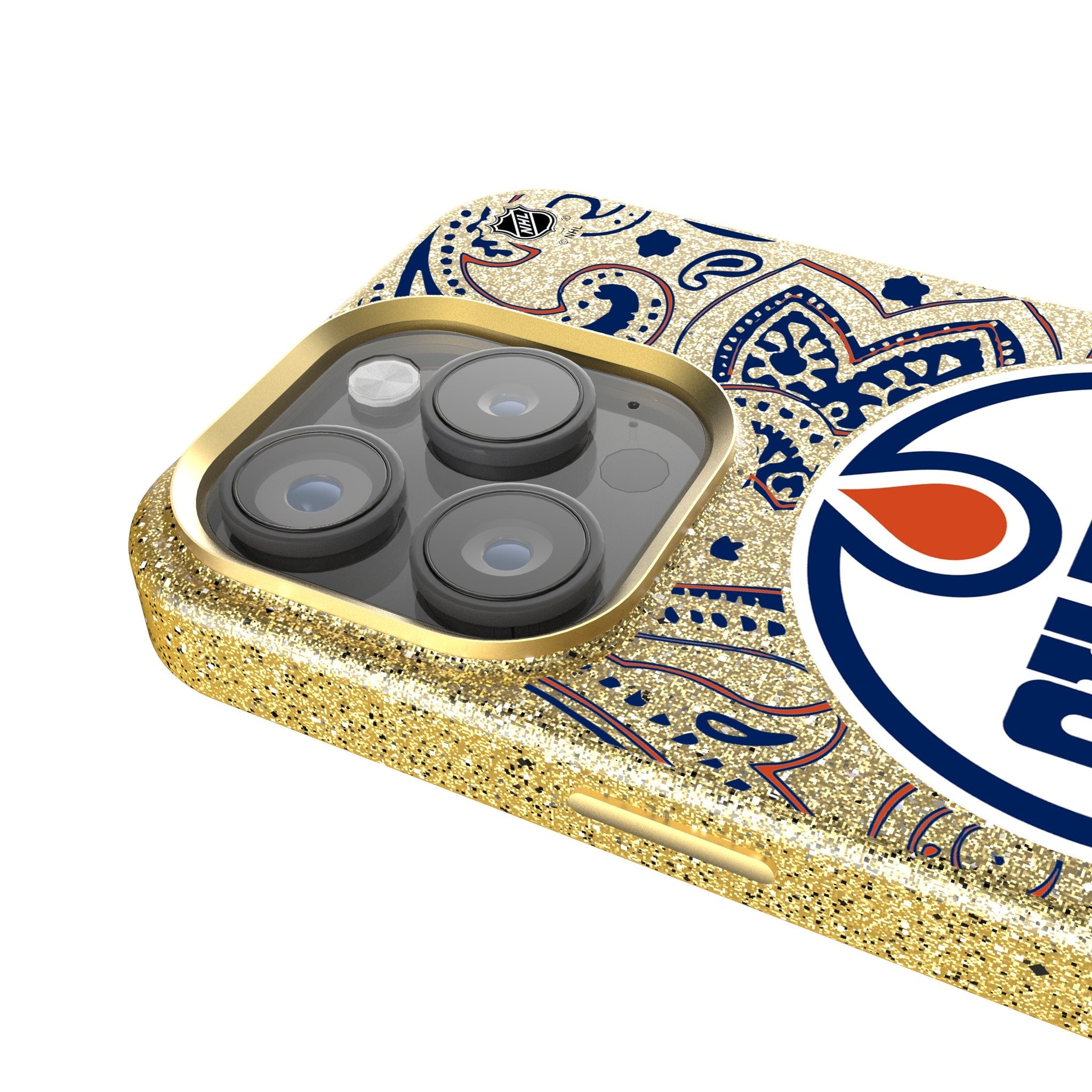 Edmonton Oilers Paisley Bling Phone Case 4