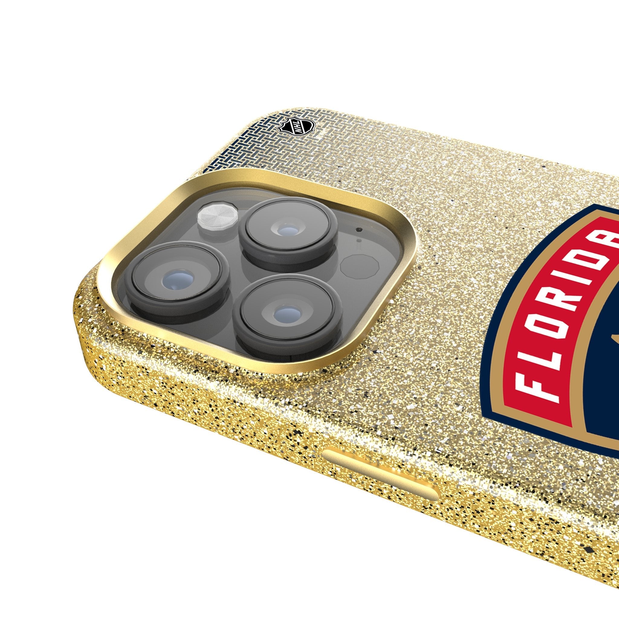 Florida Panthers Linen Bling Phone Case for Apple iPhone 4