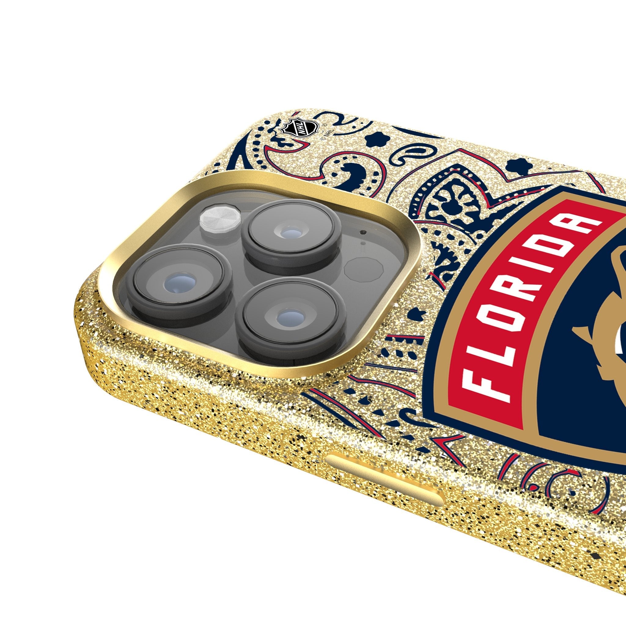 Florida Panthers Paisley Bling Phone Case 4
