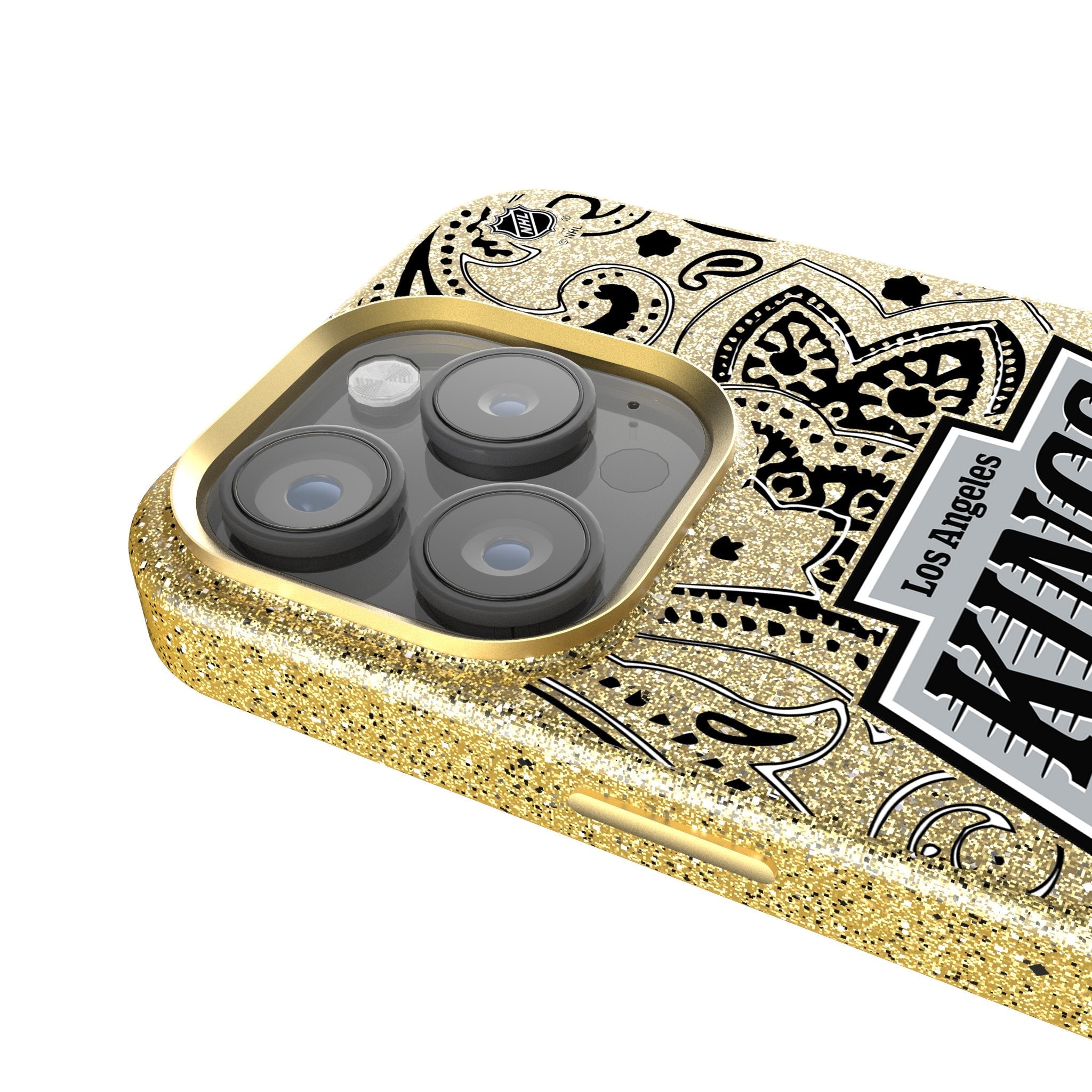 LA Kings Paisley Bling Phone Case 4