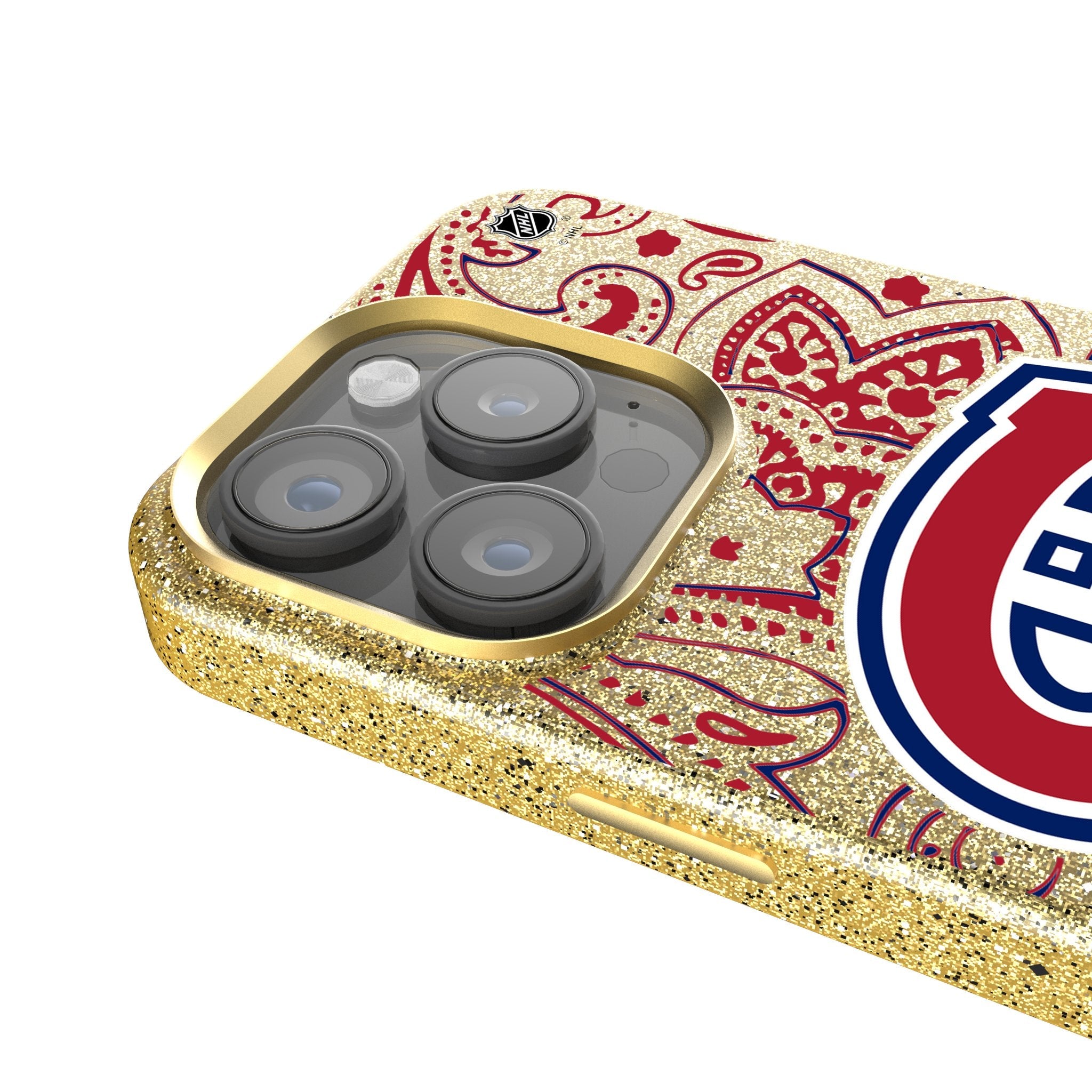 Montreal Canadiens Paisley Bling Phone Case 4