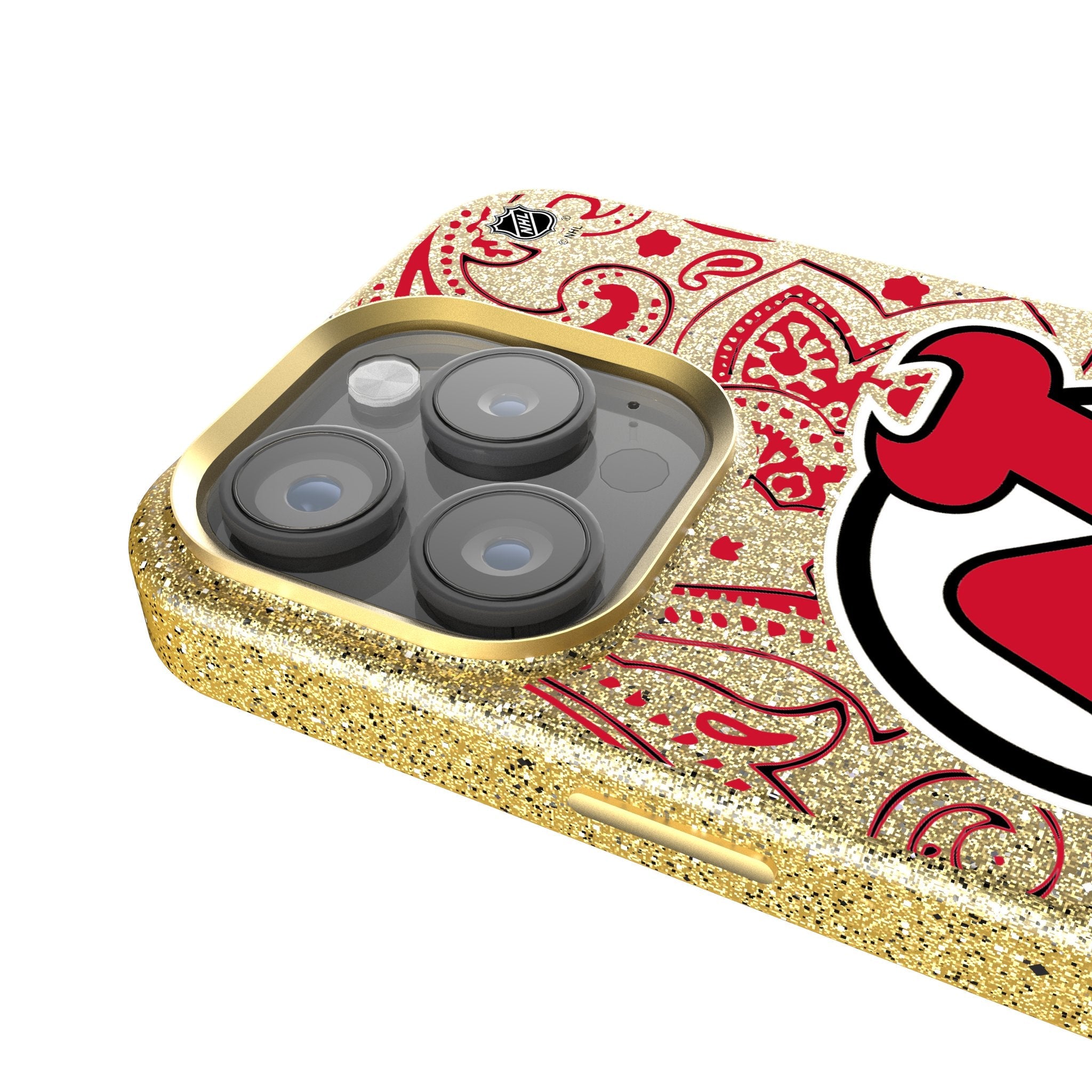 New Jersey Devils Paisley Bling Phone Case 4