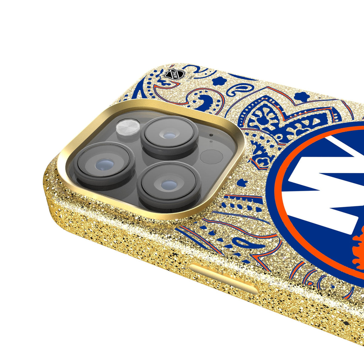 New York Islanders Paisley Bling Phone Case 4