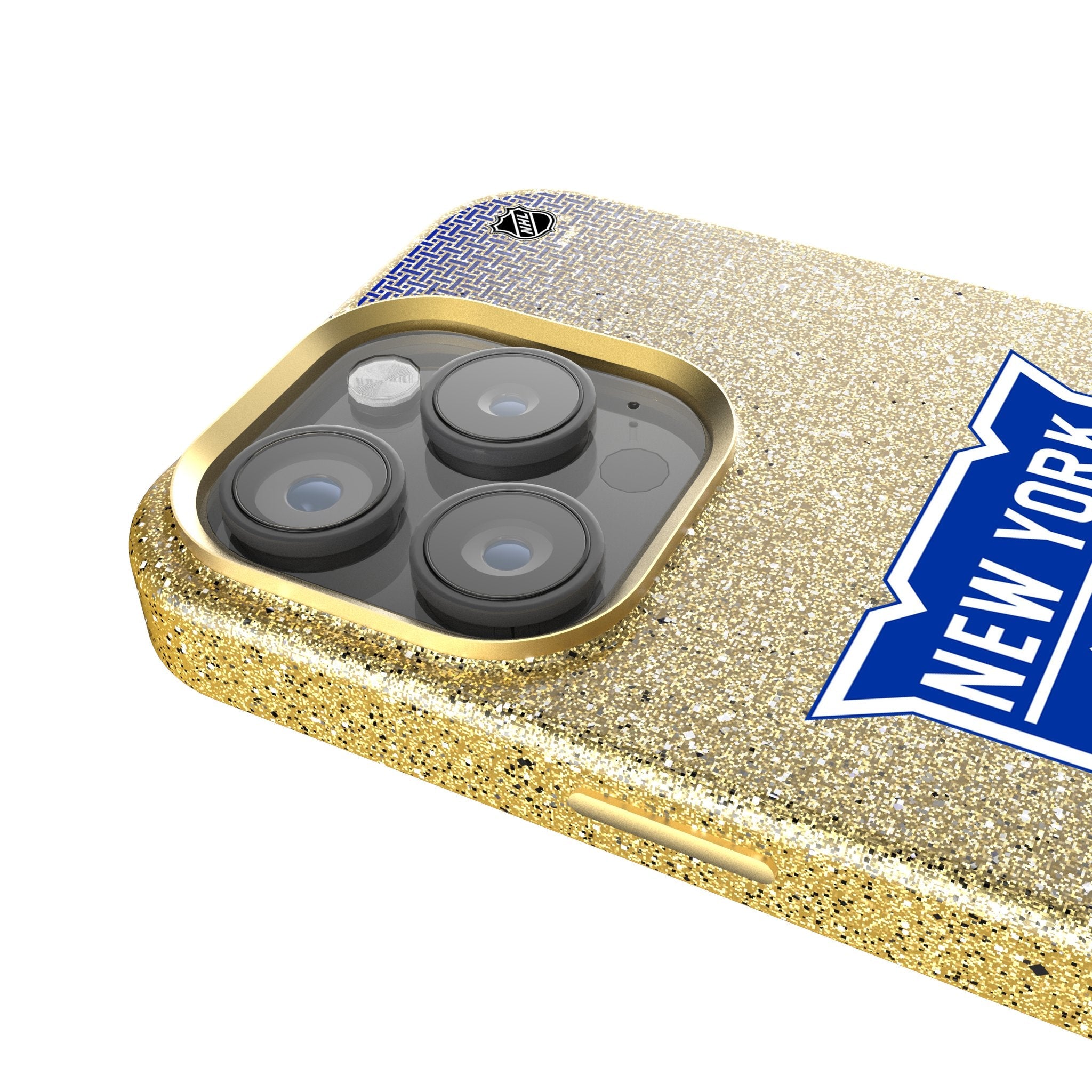 New York Rangers Linen Bling Phone Case for Apple iPhone 4