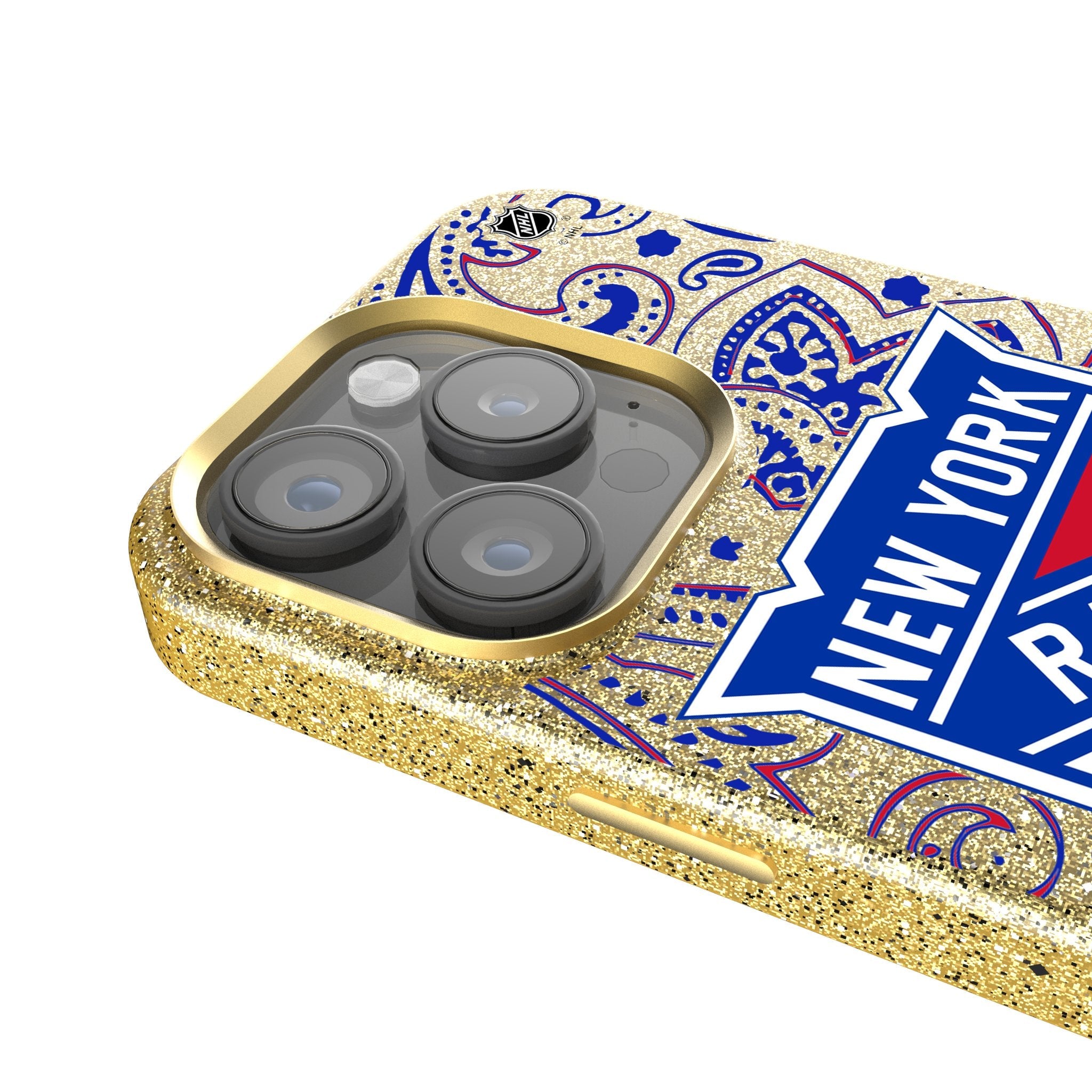 New York Rangers Paisley Bling Phone Case 4