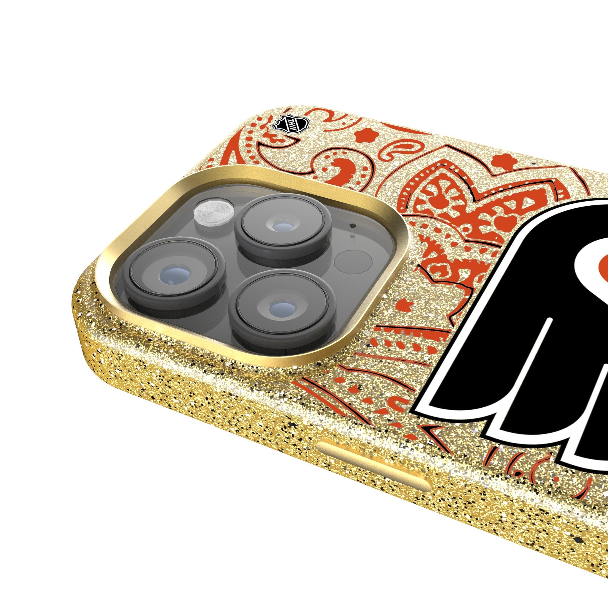 Philadelphia Flyers Paisley Bling Phone Case 4