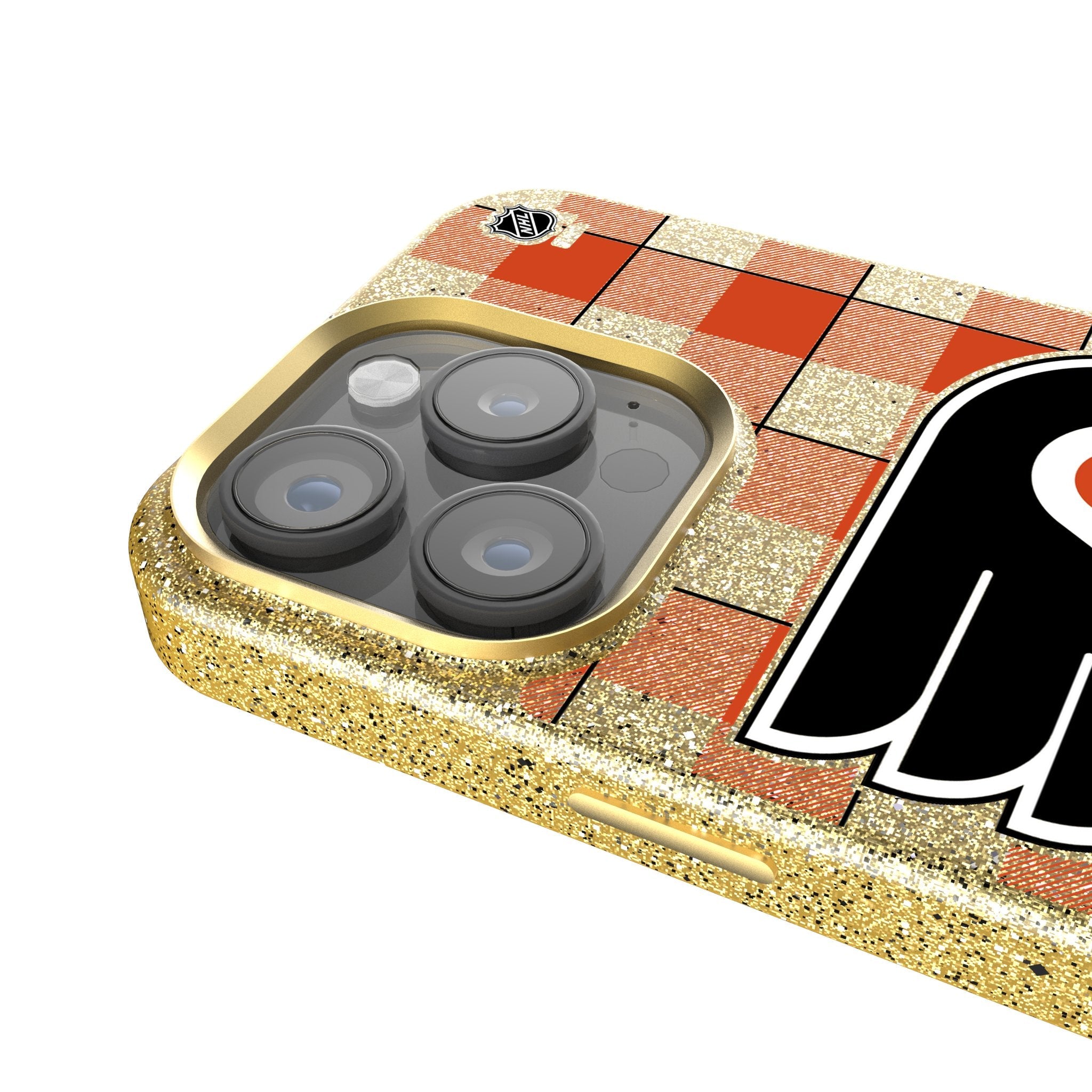 Philadelphia Flyers Plaid Bling Phone Case 4