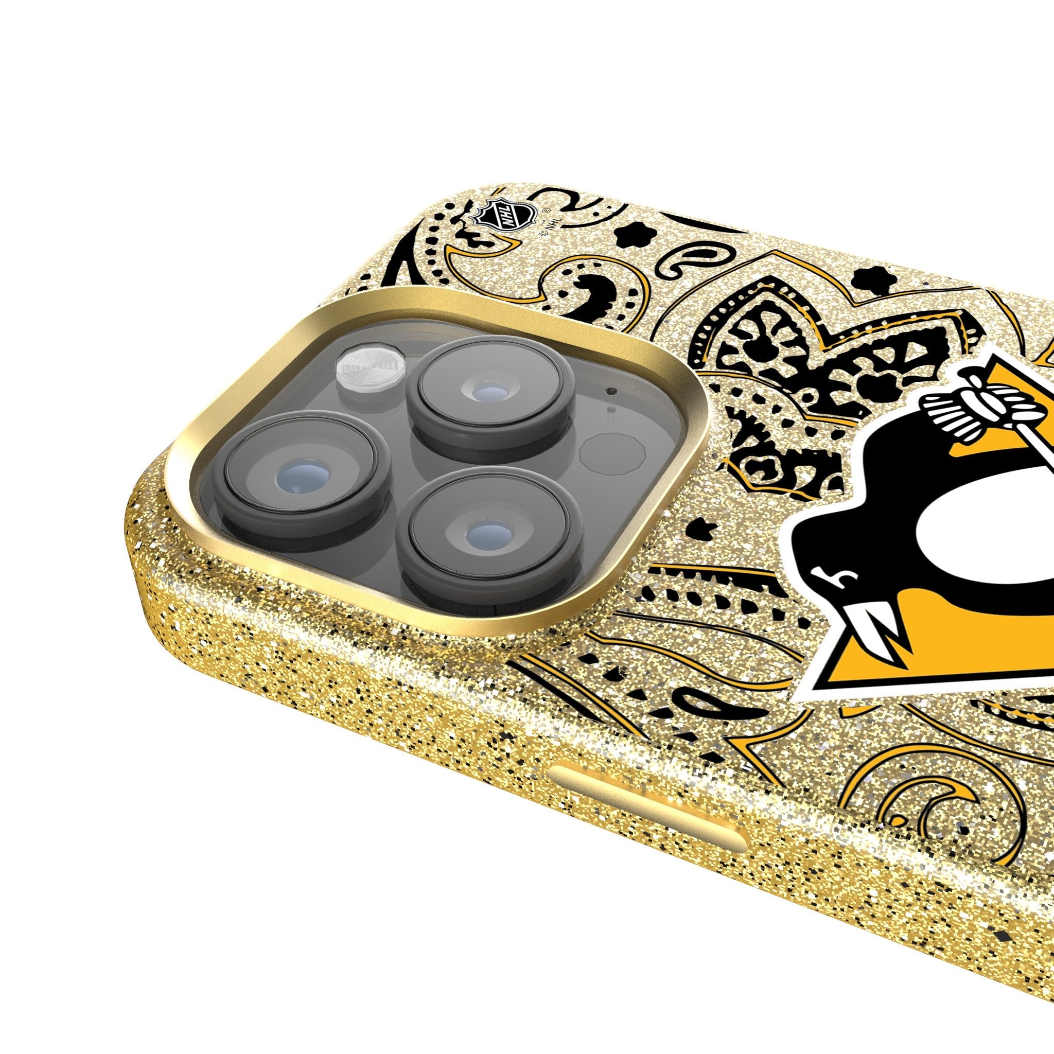 Pittsburgh Penguins Paisley Bling Phone Case 4