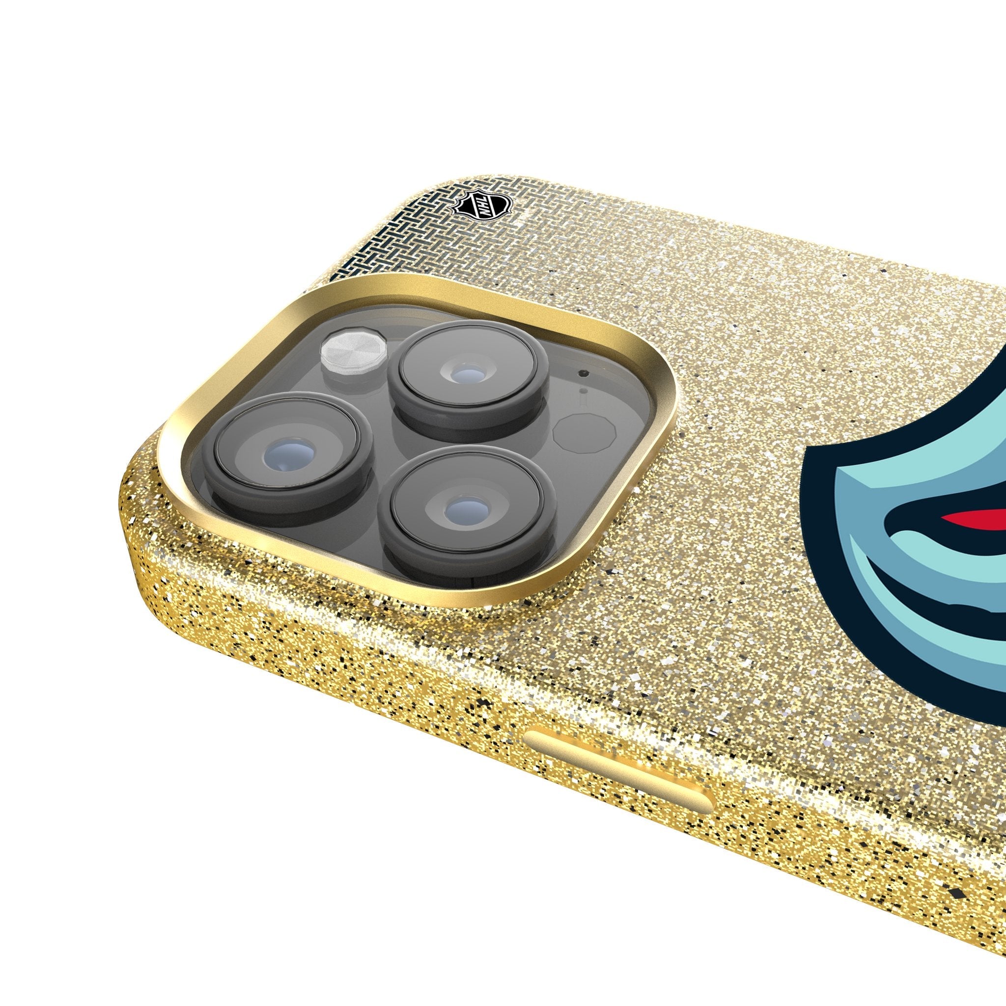 Seattle Kraken Linen Bling Phone Case for Apple iPhone 4