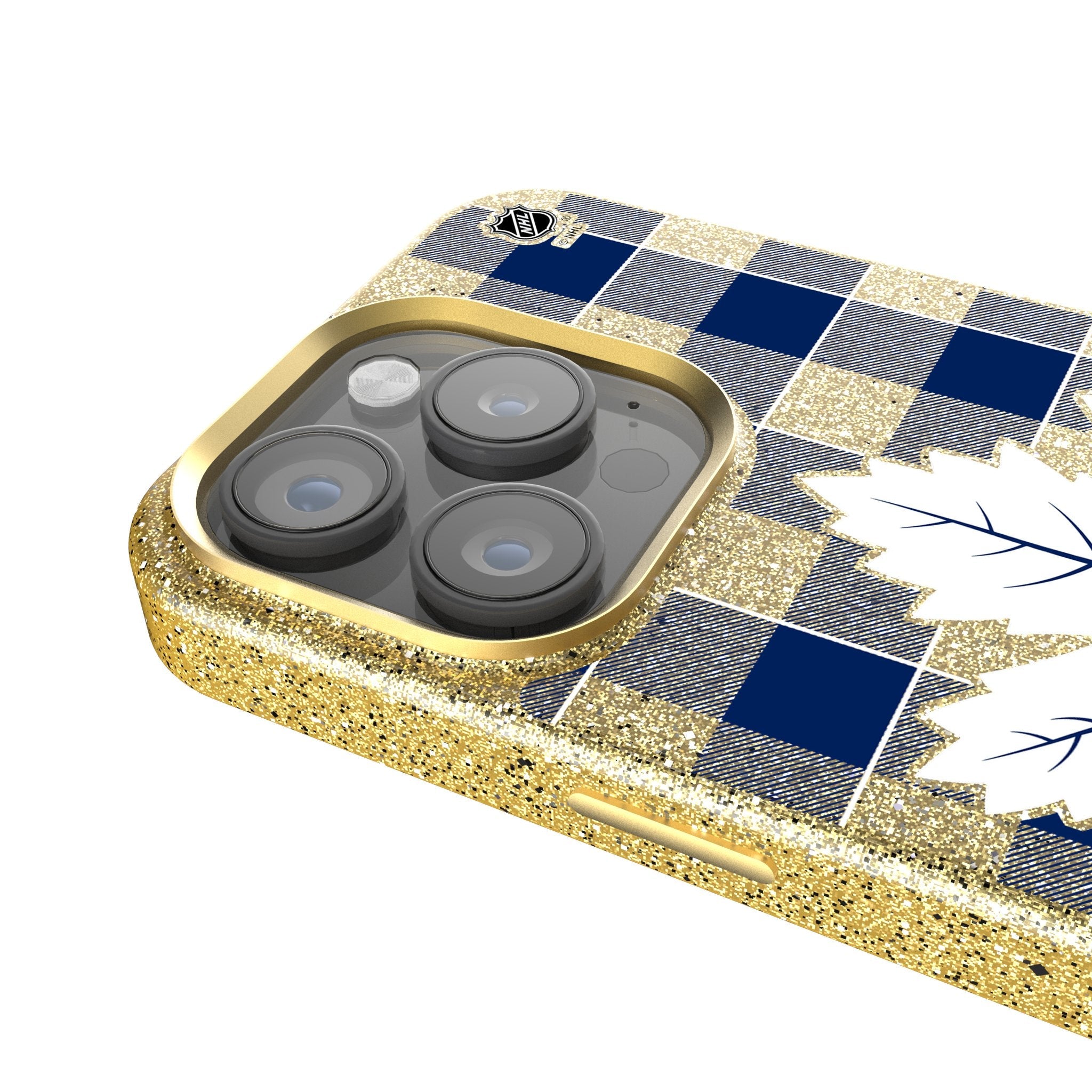 Toronto Maple Leafs Plaid Bling Phone Case 4