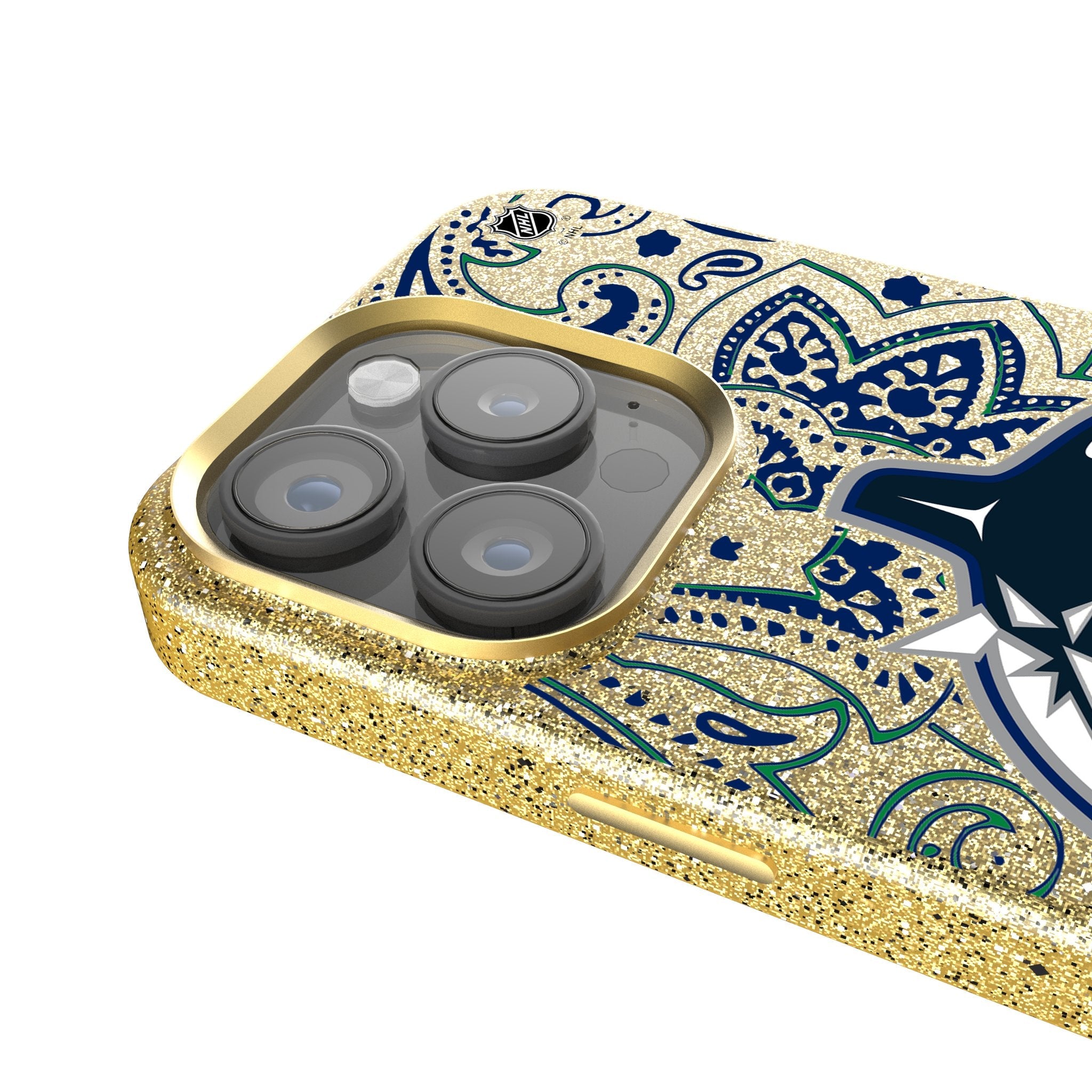Vancouver Canucks Paisley Bling Phone Case 4