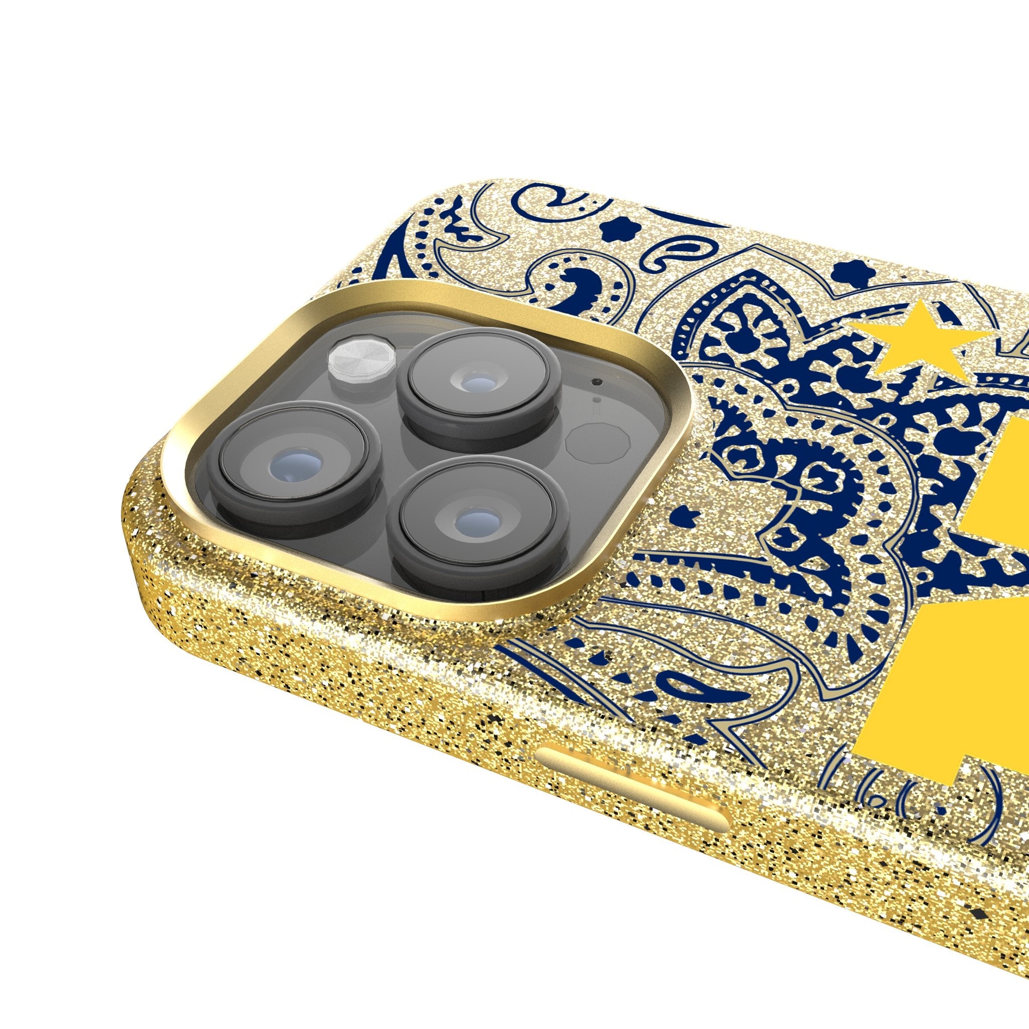 United State Naval Academy Midshipmen Paisley Bling Phone Case 4