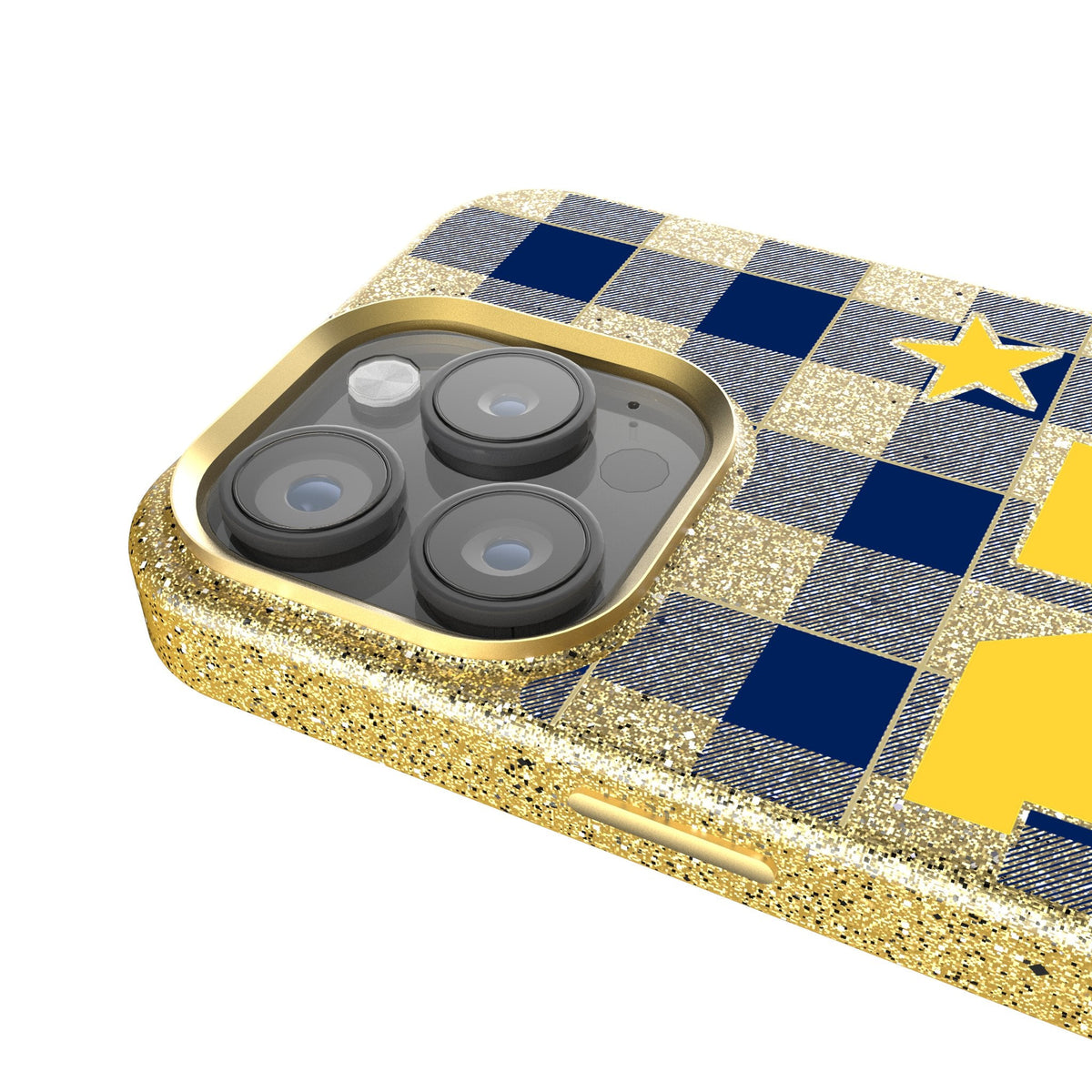 United State Naval Academy Midshipmen Plaid Bling Phone Case 4