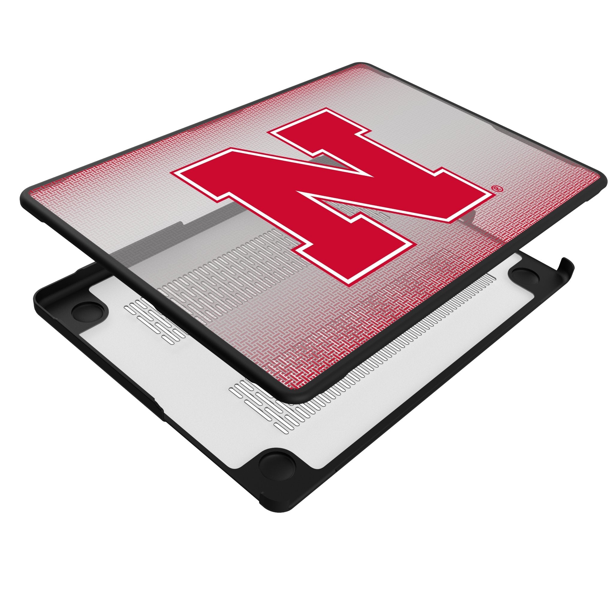University of Nebraska Huskers Block N Linen Laptop Case for Apple MacBook 4