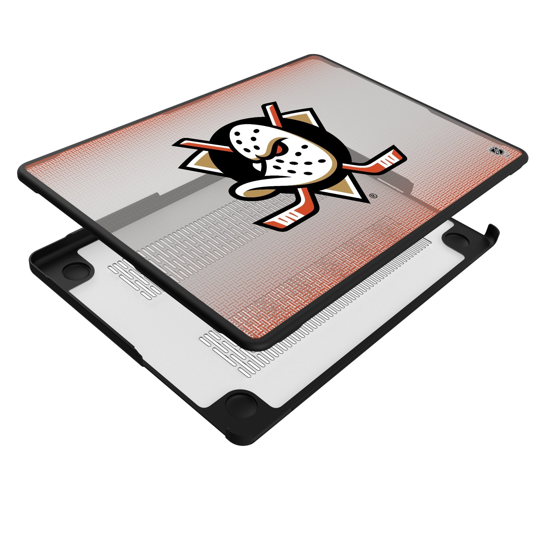 Anaheim Ducks Linen Laptop Case for Apple MacBook 4