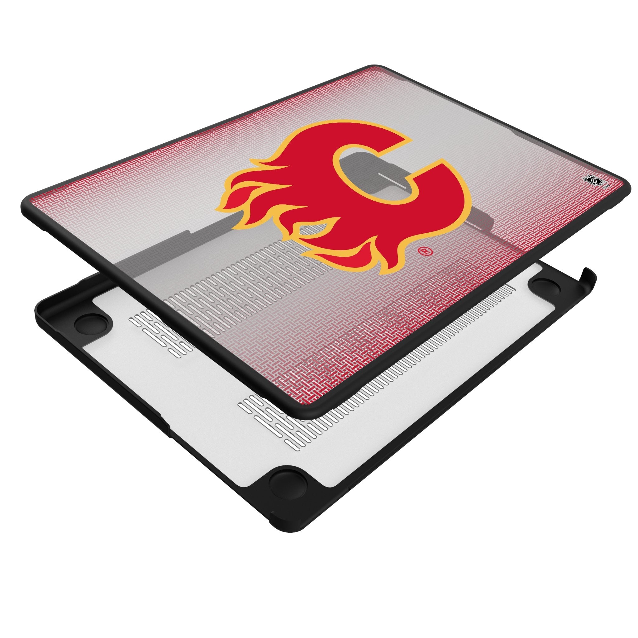 Calgary Flames Linen Laptop Case for Apple MacBook 4