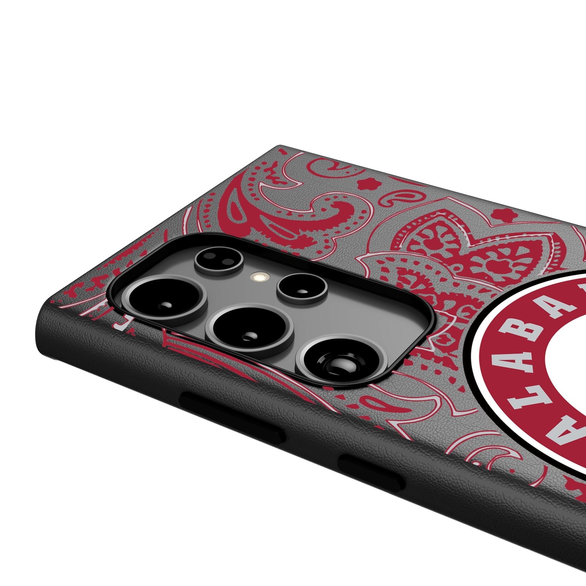 University of Alabama Crimson Tide Paisley MagSafe Compatible Phone Case for Samsung Galaxy 4