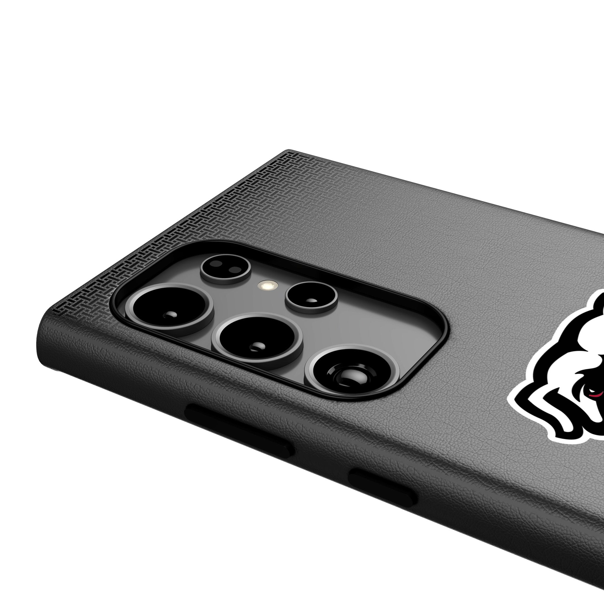 University of Georgia Bulldogs Uga Linen MagSafe Compatible Phone Case for Samsung Galaxy 4