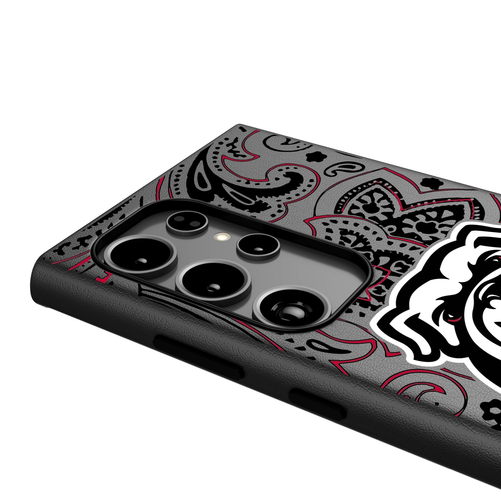 University of Georgia Bulldogs Uga Paisley MagSafe Compatible Phone Case for Samsung Galaxy 4