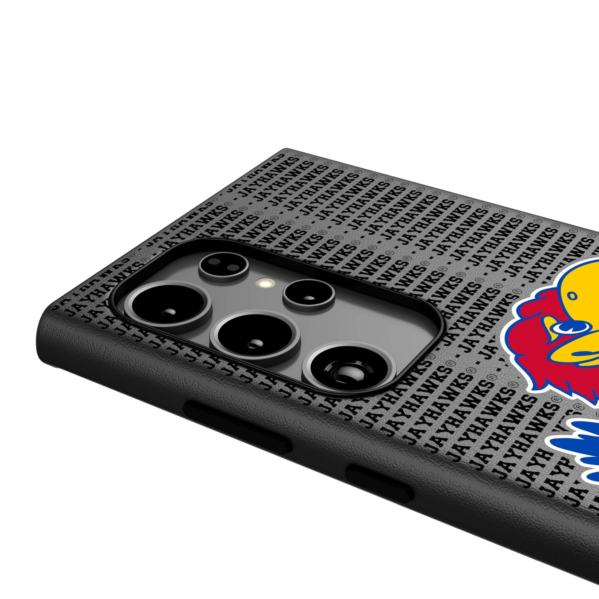 University of Kansas Jayhawks Text Backdrop MagSafe Compatible Phone Case for Samsung Galaxy 4