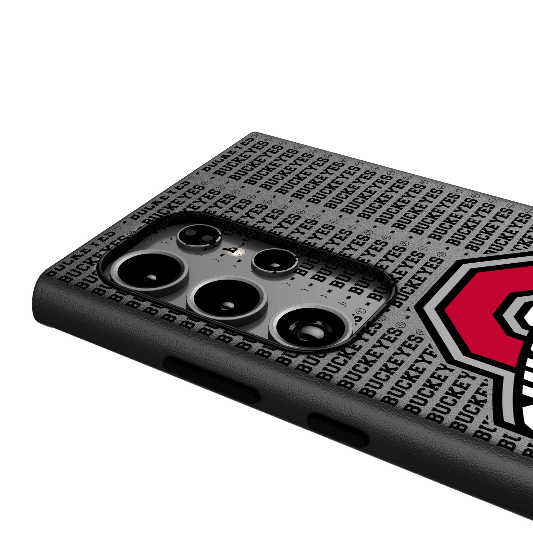 Ohio State University Buckeyes Text Backdrop MagSafe Compatible Phone Case for Samsung Galaxy 4