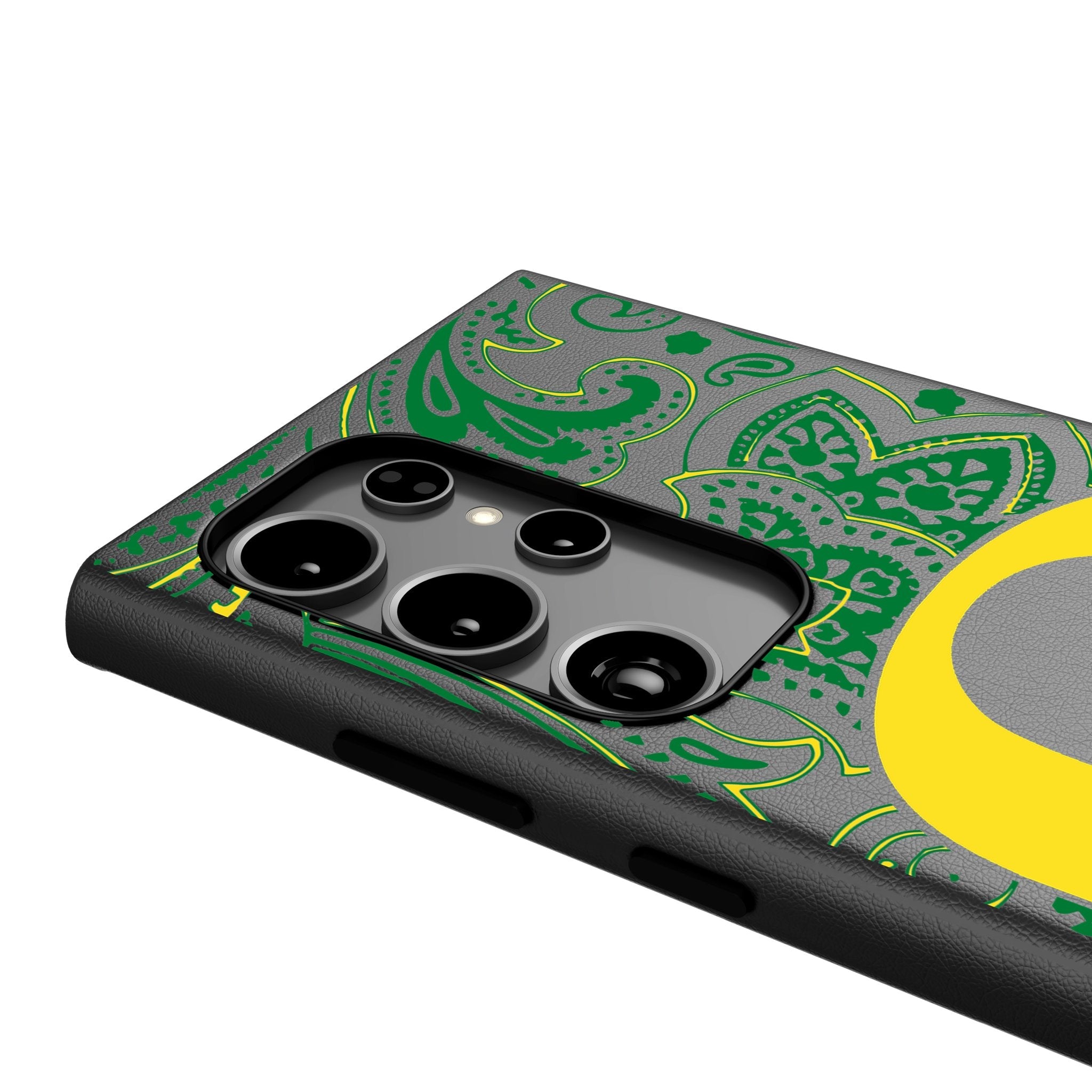 University of Oregon Ducks Paisley MagSafe Compatible Phone Case for Samsung Galaxy 4