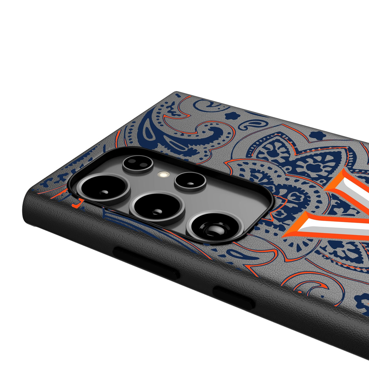 University of Virginia Cavaliers Paisley MagSafe Compatible Phone Case for Samsung Galaxy 4