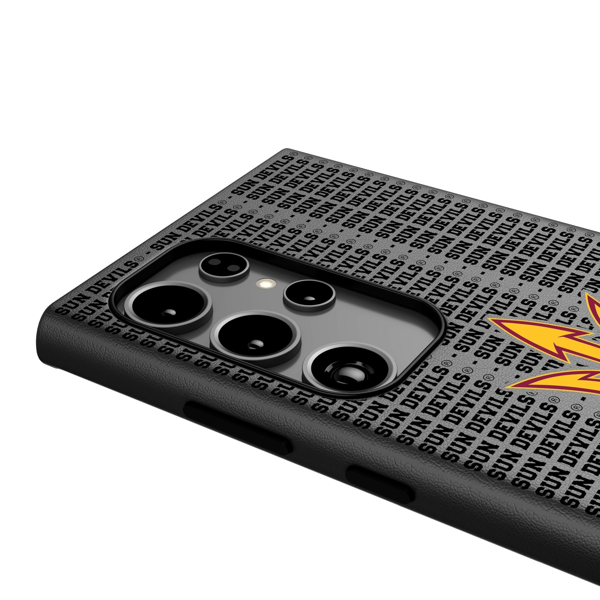 Arizona State University Sun Devils Text Backdrop MagSafe Compatible Phone Case for Samsung Galaxy 4