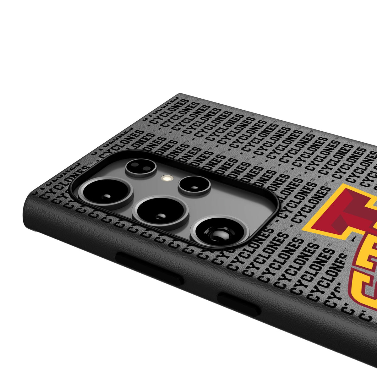 Iowa State University Cyclones Text Backdrop MagSafe Compatible Phone Case for Samsung Galaxy 4