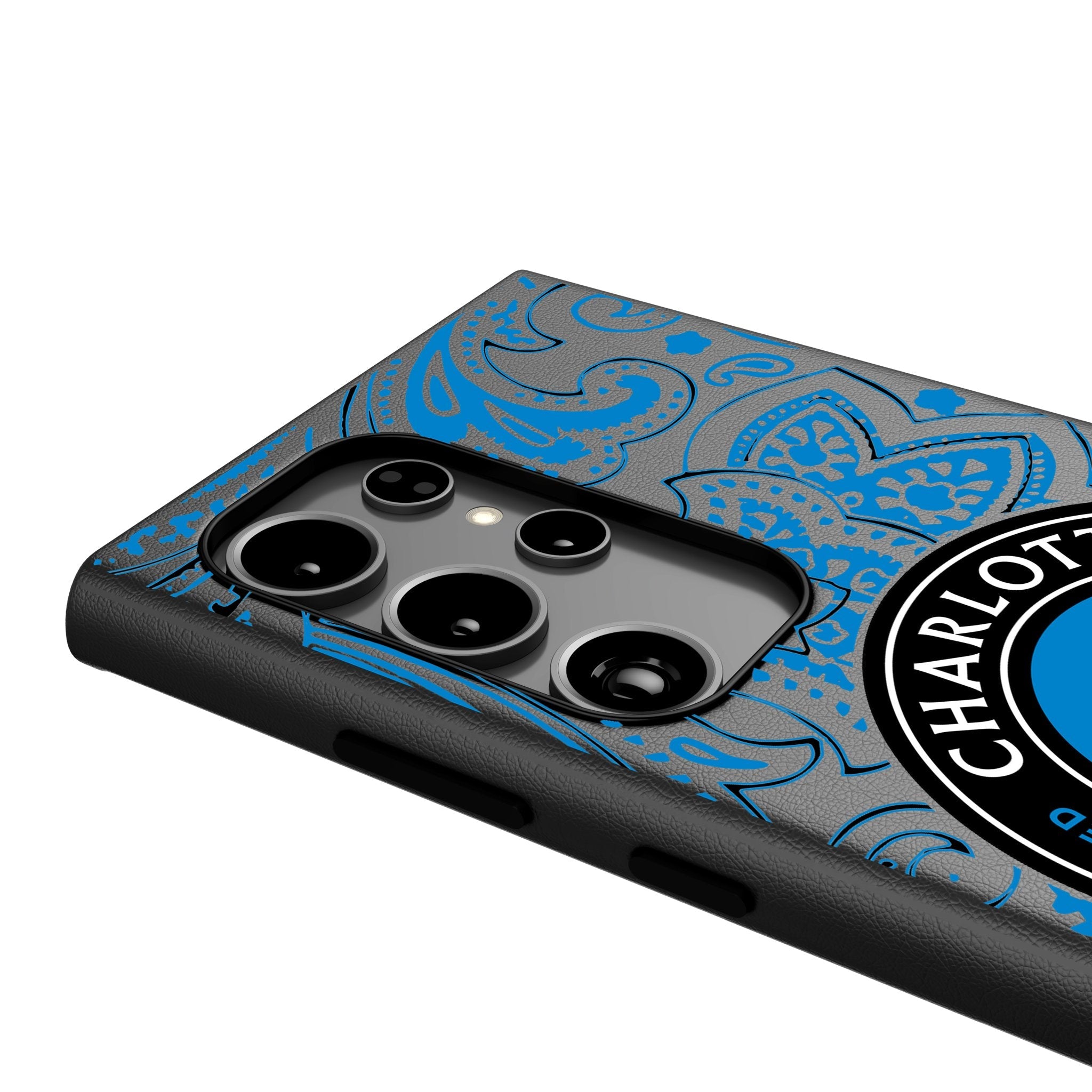 Charlotte FC Paisley MagSafe Compatible Phone Case for Samsung Galaxy 4