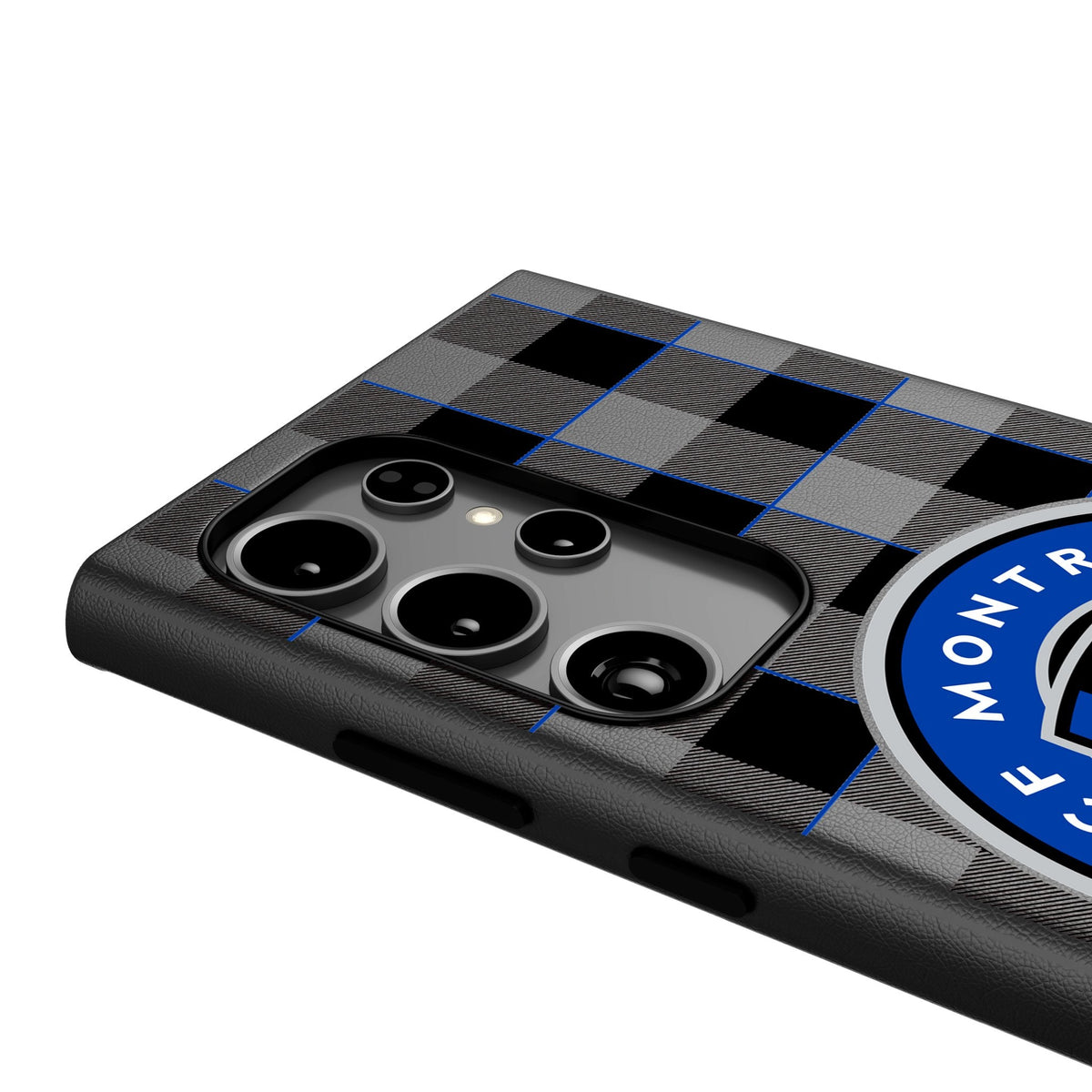 CF Montreal Plaid MagSafe Compatible Phone Case for Samsung Galaxy 4