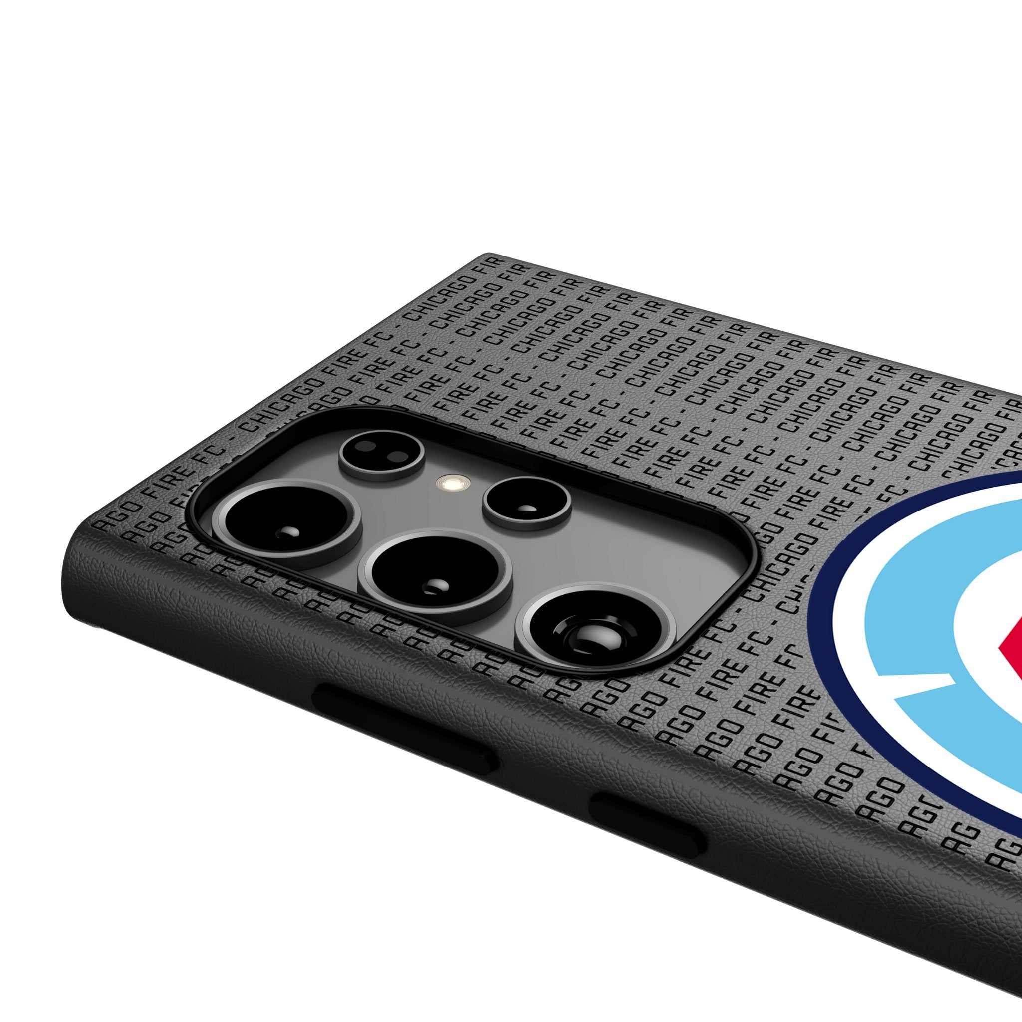 Chicago Fire Text Backdrop MagSafe Compatible Phone Case for Samsung Galaxy 4