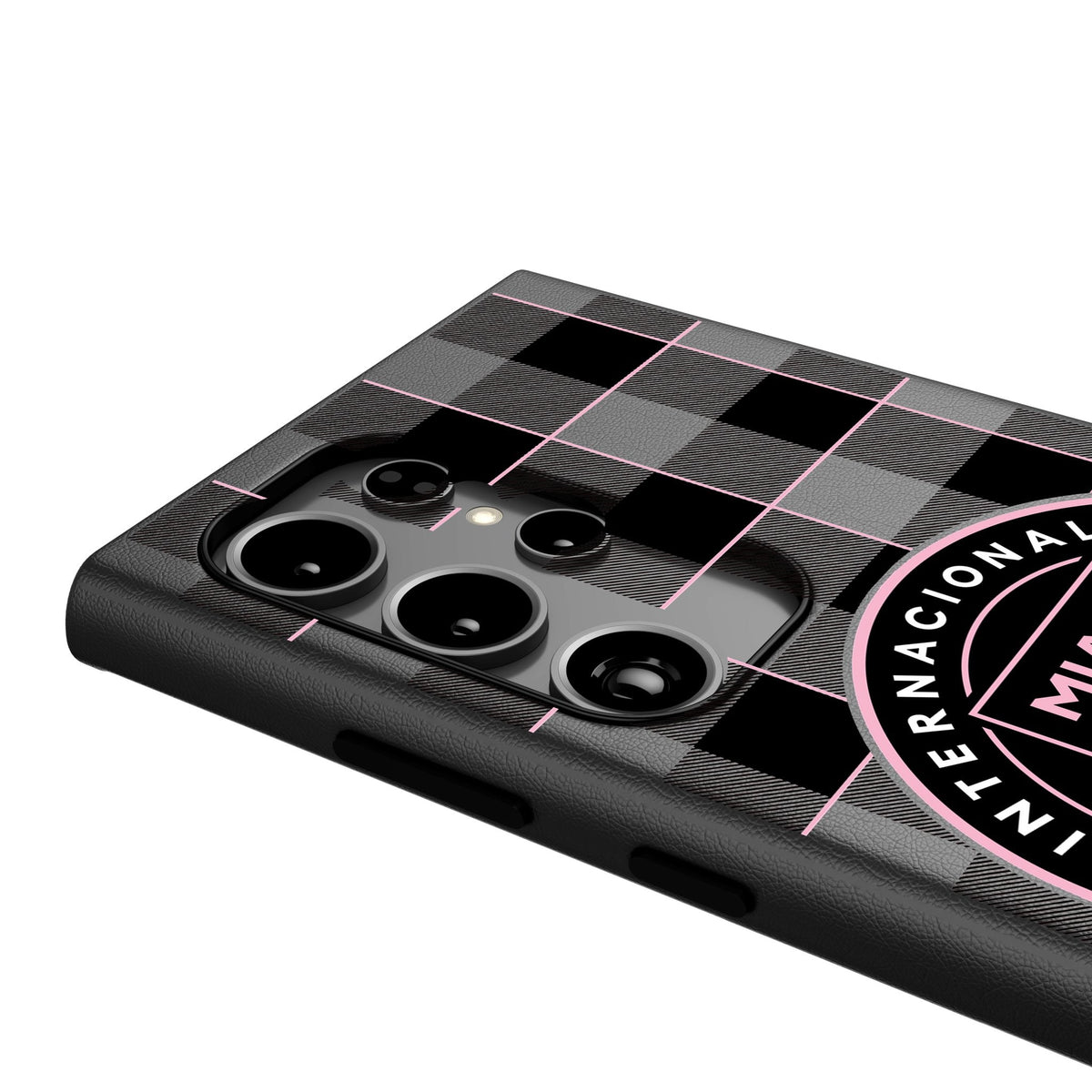 Inter Miami CF Plaid MagSafe Compatible Phone Case for Samsung Galaxy 4