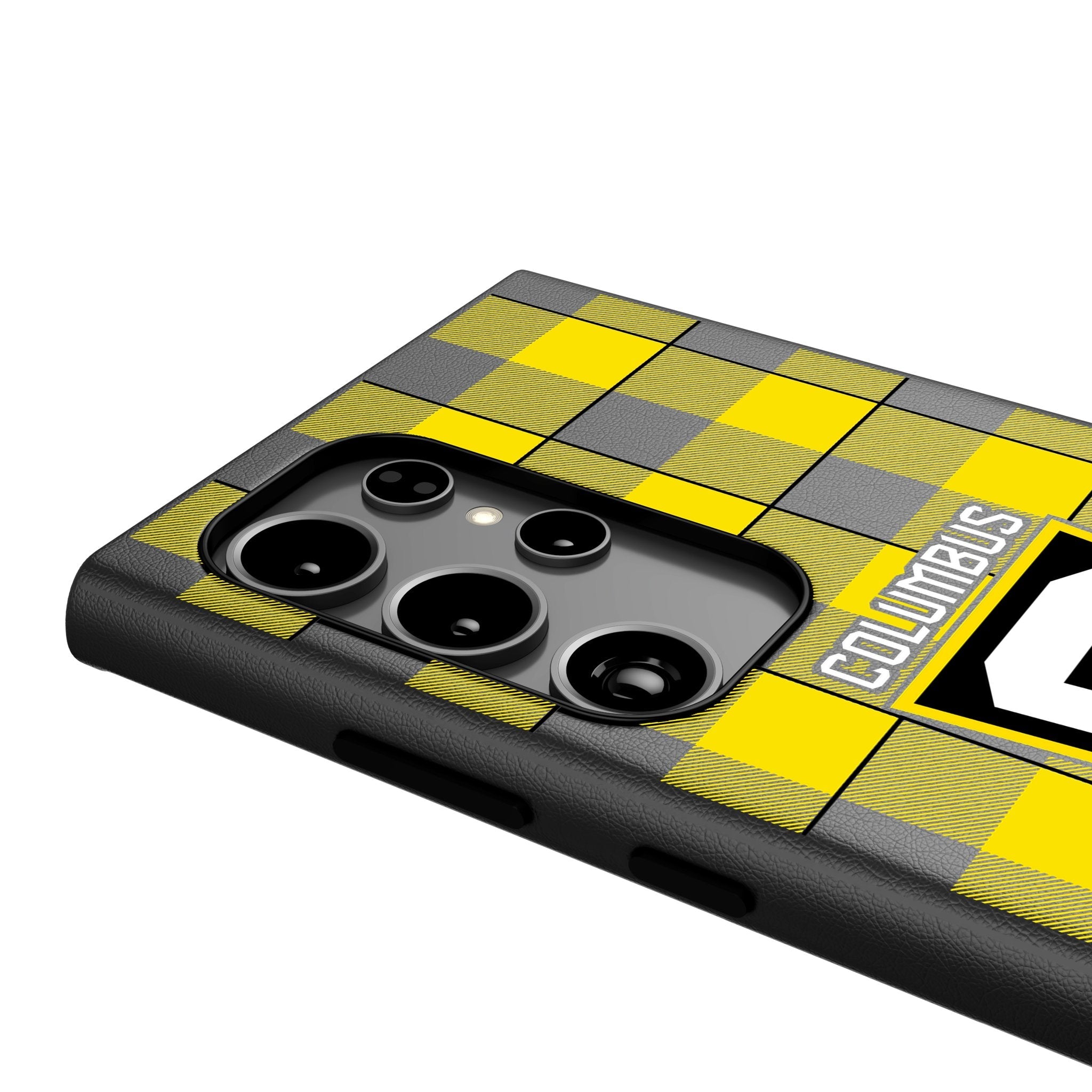 Columbus Crew Plaid MagSafe Compatible Phone Case for Samsung Galaxy 4