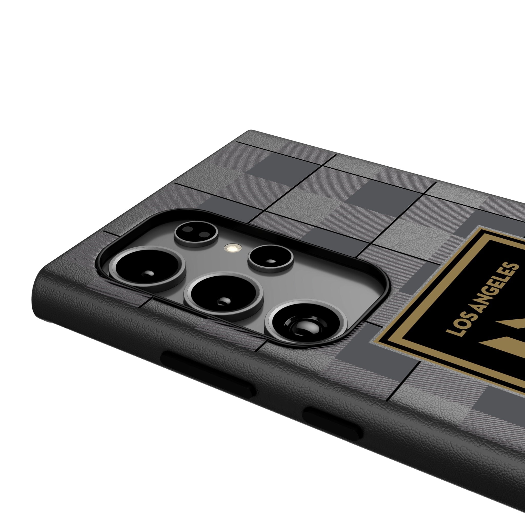 Los Angeles Football Club Plaid MagSafe Compatible Phone Case for Samsung Galaxy 4