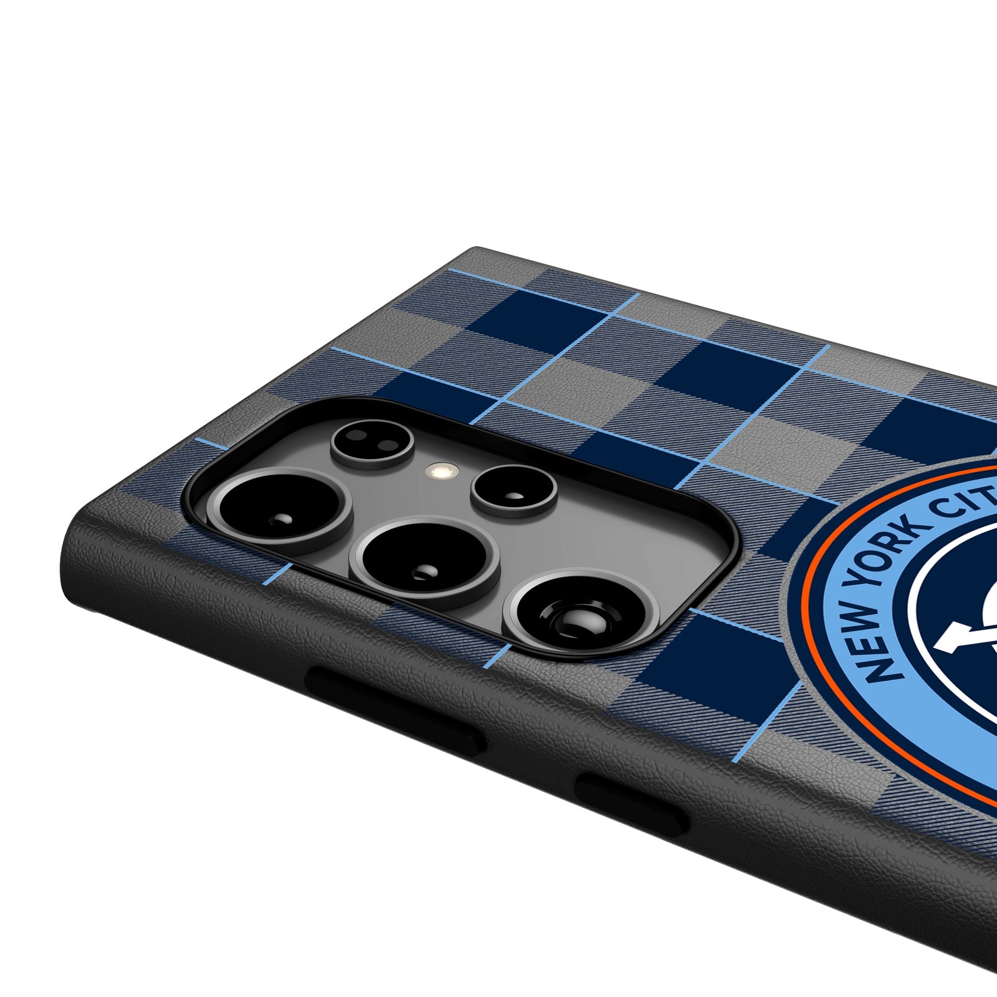 New York City FC Plaid MagSafe Compatible Phone Case for Samsung Galaxy 4
